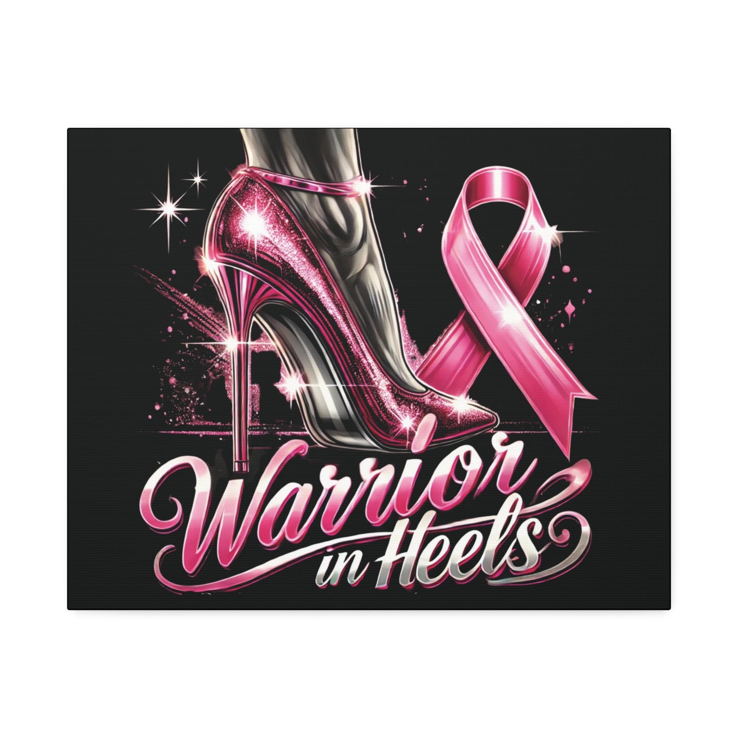 Pink Warrior Heels - Canvas Art