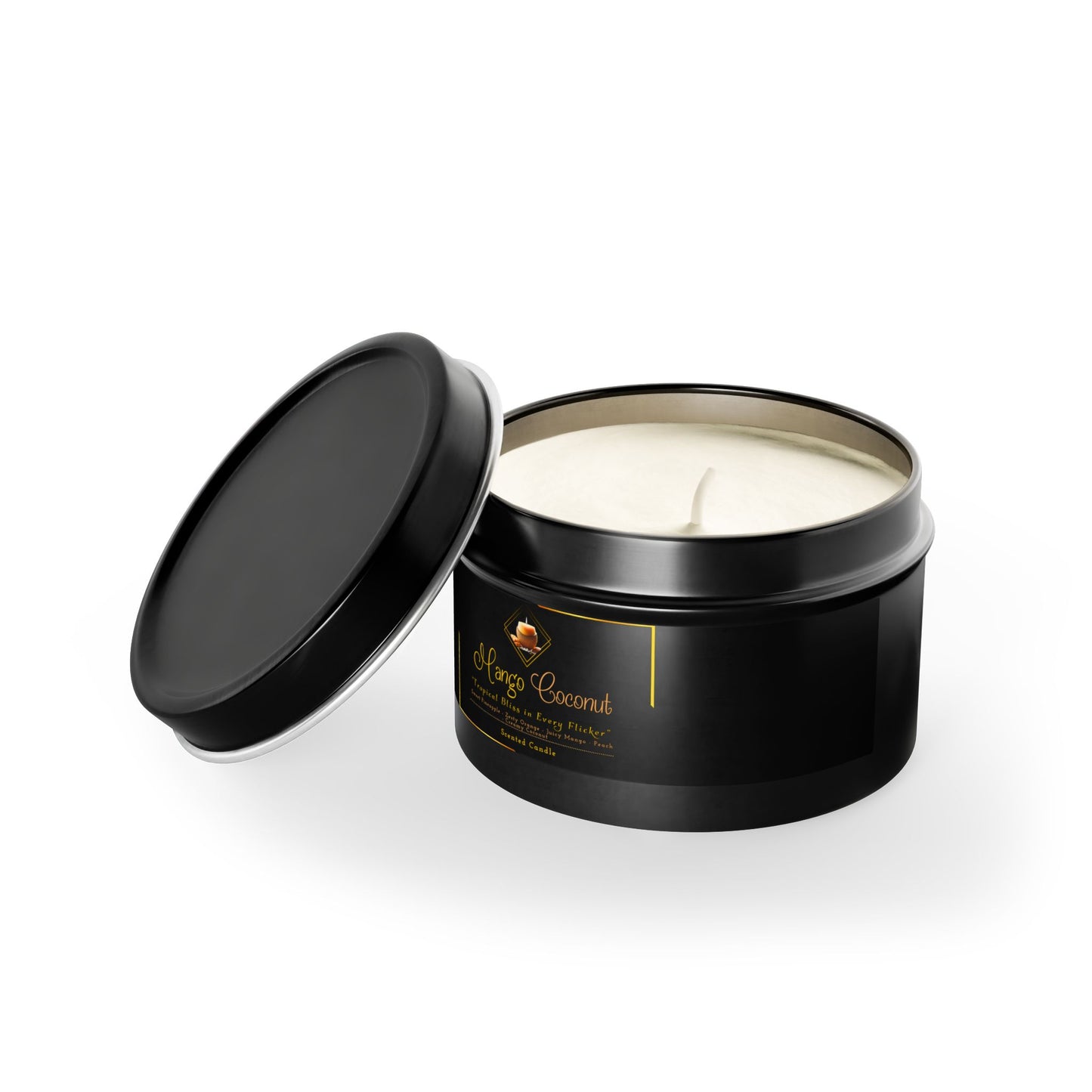 Mango Coconut - Tin Candles - Creatively Designed Shop