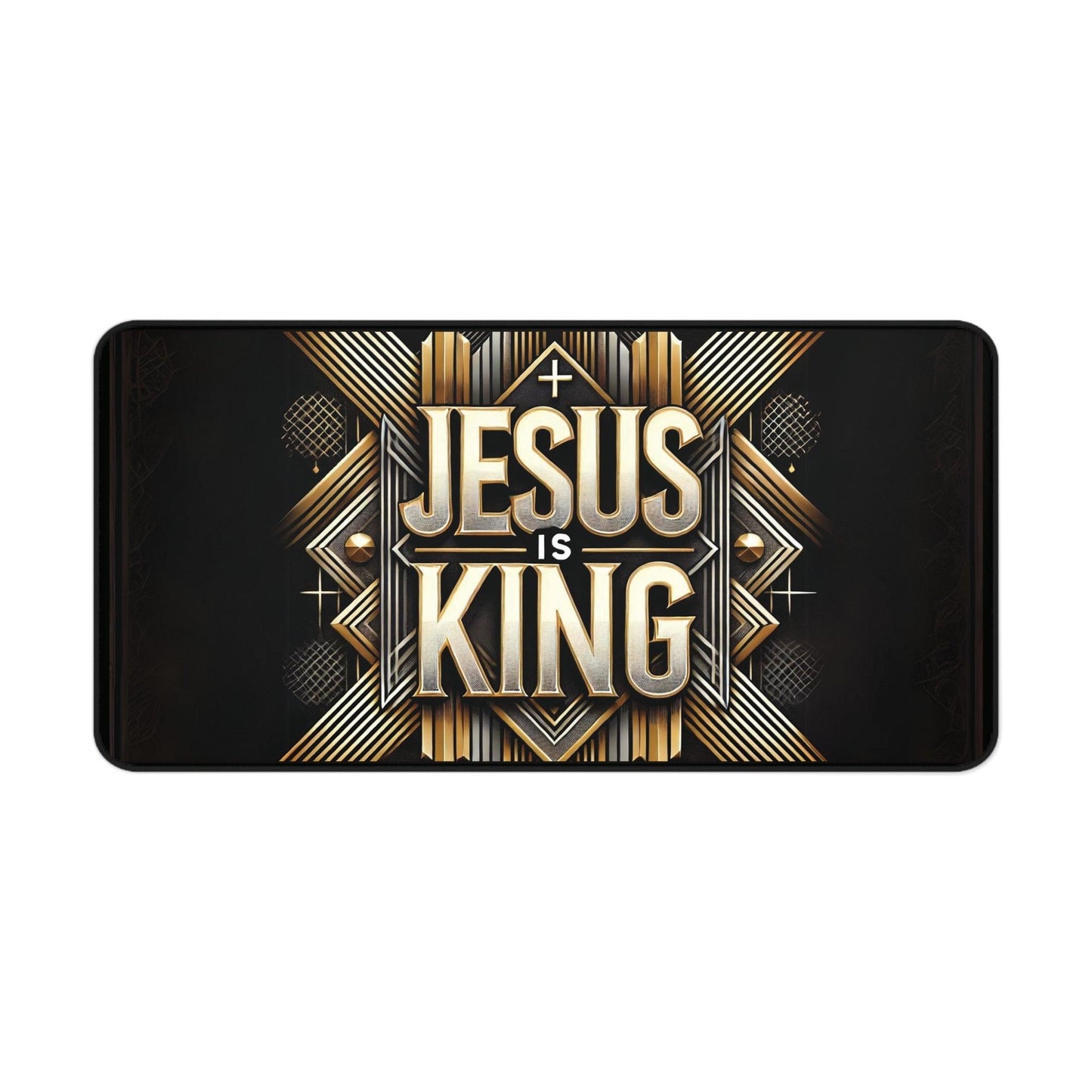 "Jesus Is King" - Desk Mat - Creatively Designed Shop