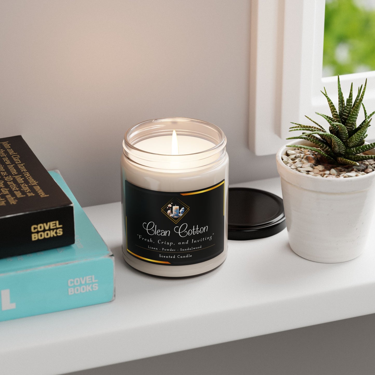 Clean Cotton - Scented Soy Candle, 9oz
