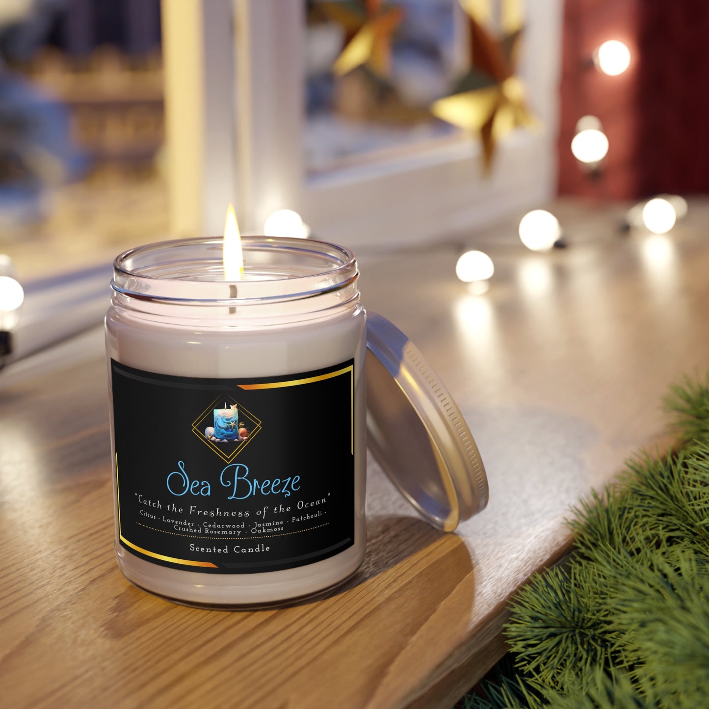Sea Breeze - Scented Candles, 9oz - Creatively Designed Shop