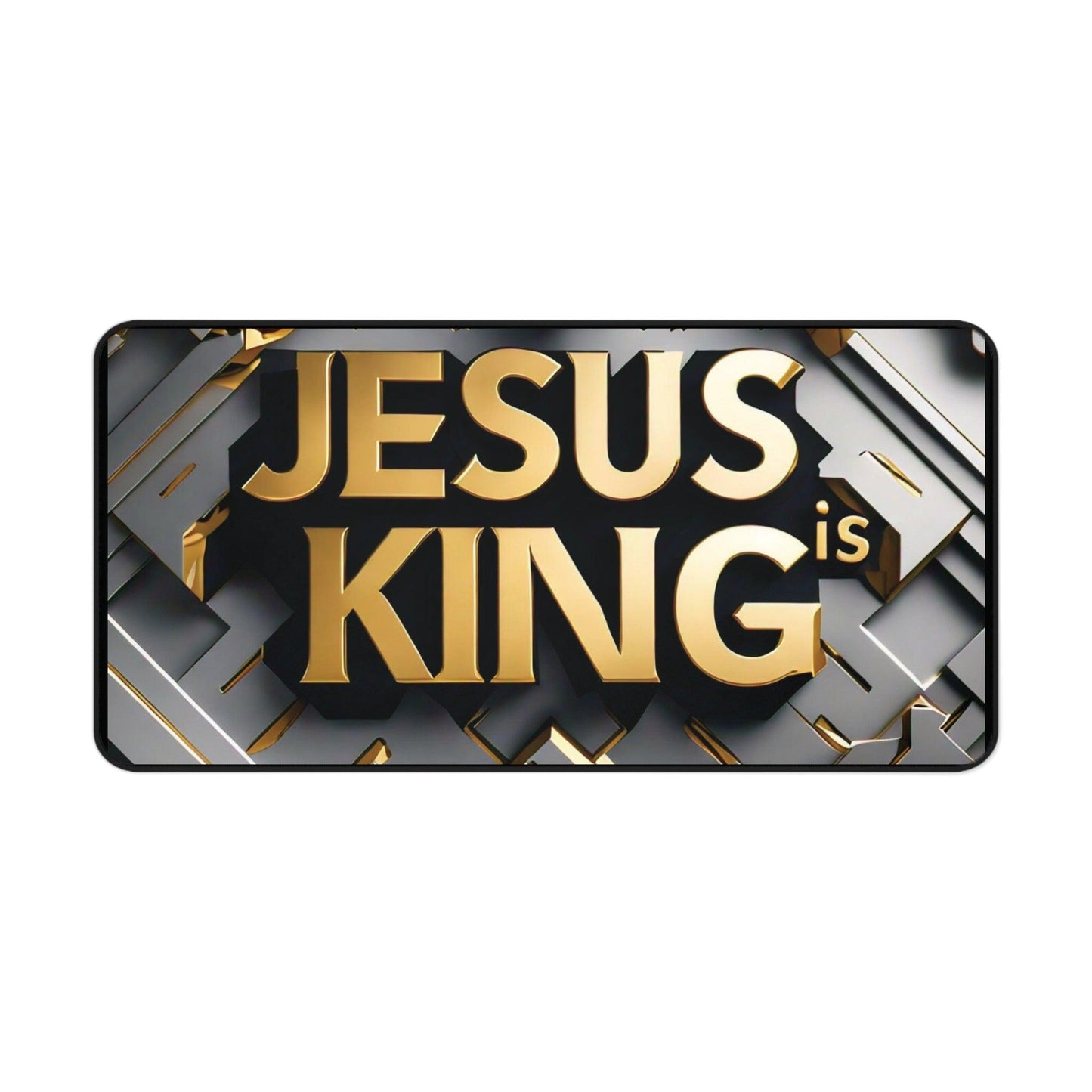 "Jesus Is King" - Desk Mat - Creatively Designed Shop