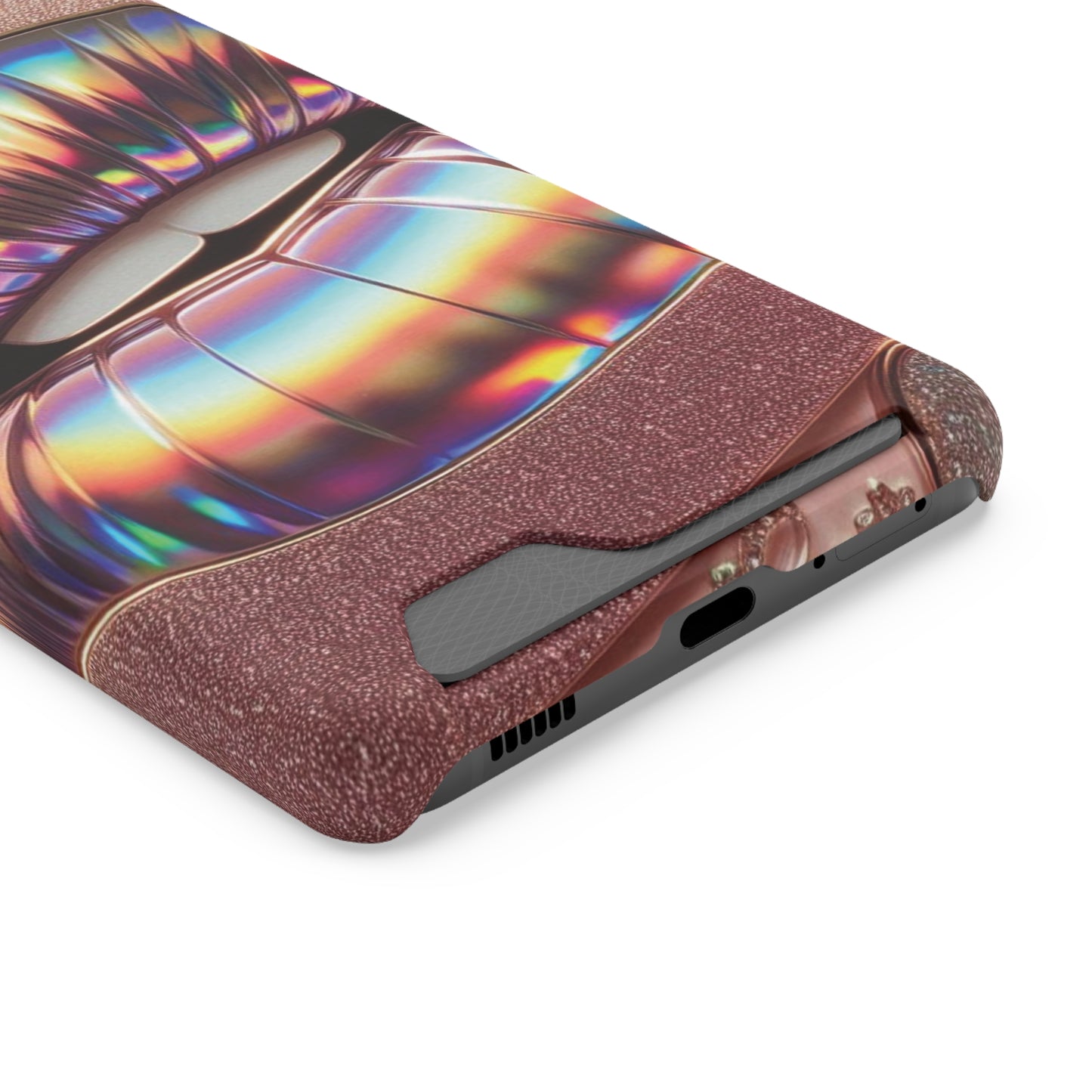 "Bronze Kiss" - Phone Case With Card Holder - Creatively Designed Shop