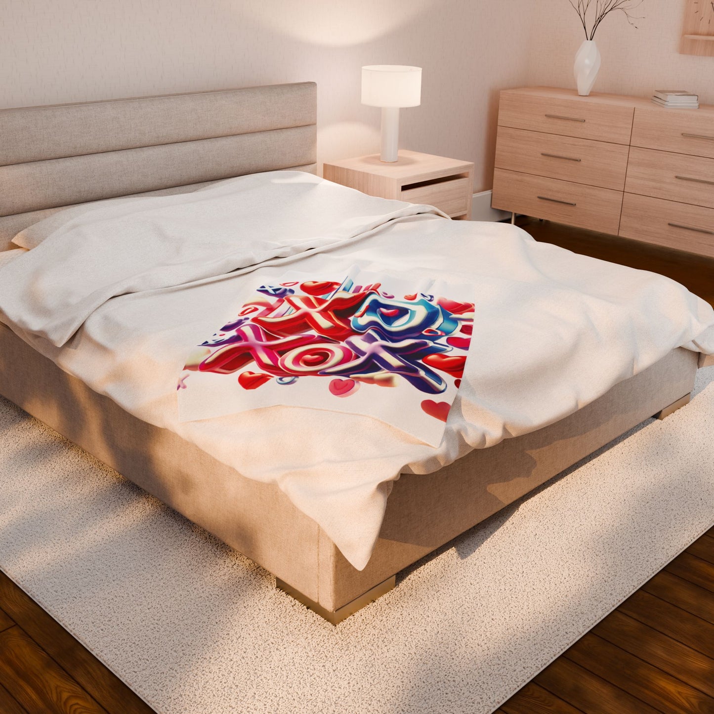 XOXO - Velveteen Plush Blanket