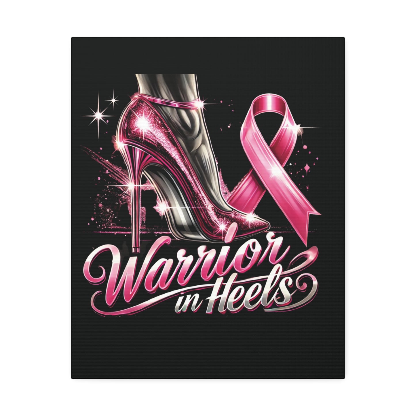 Pink Warrior Heels - Canvas Art