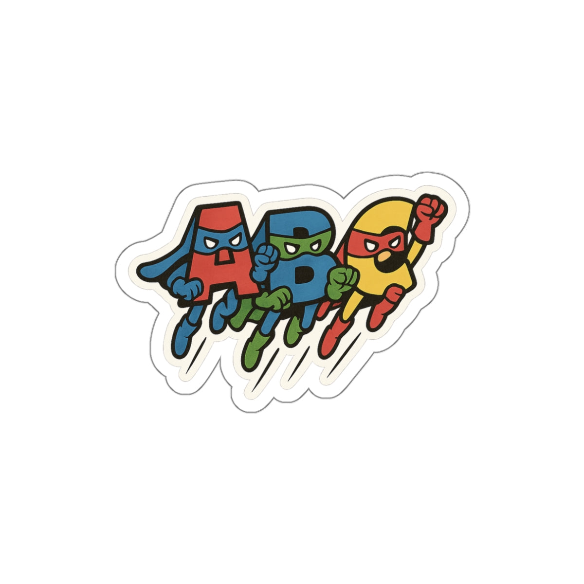 ABC Superheroes - Die-Cut Sticker