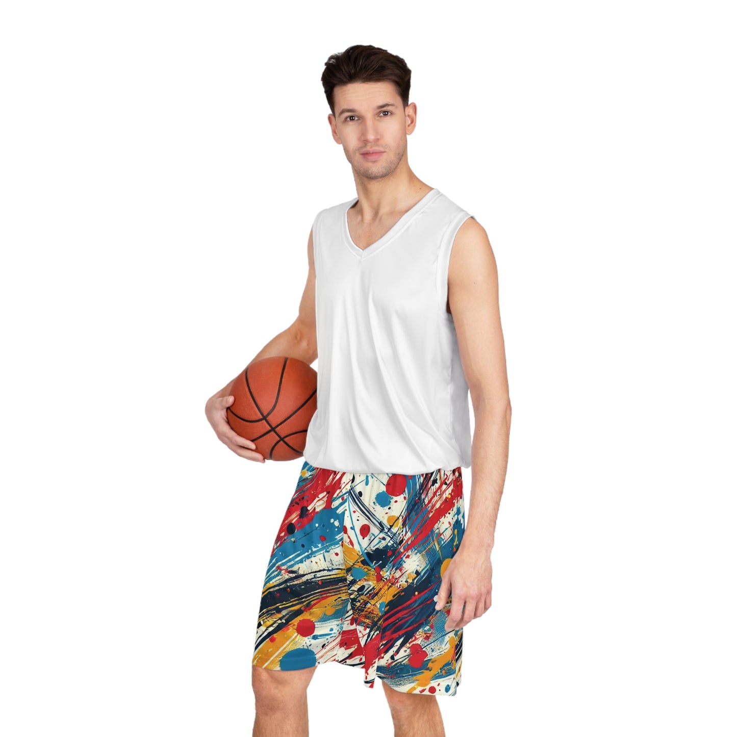 Colorful Art - Basketball Shorts (AOP) - Creatively Designed Shop