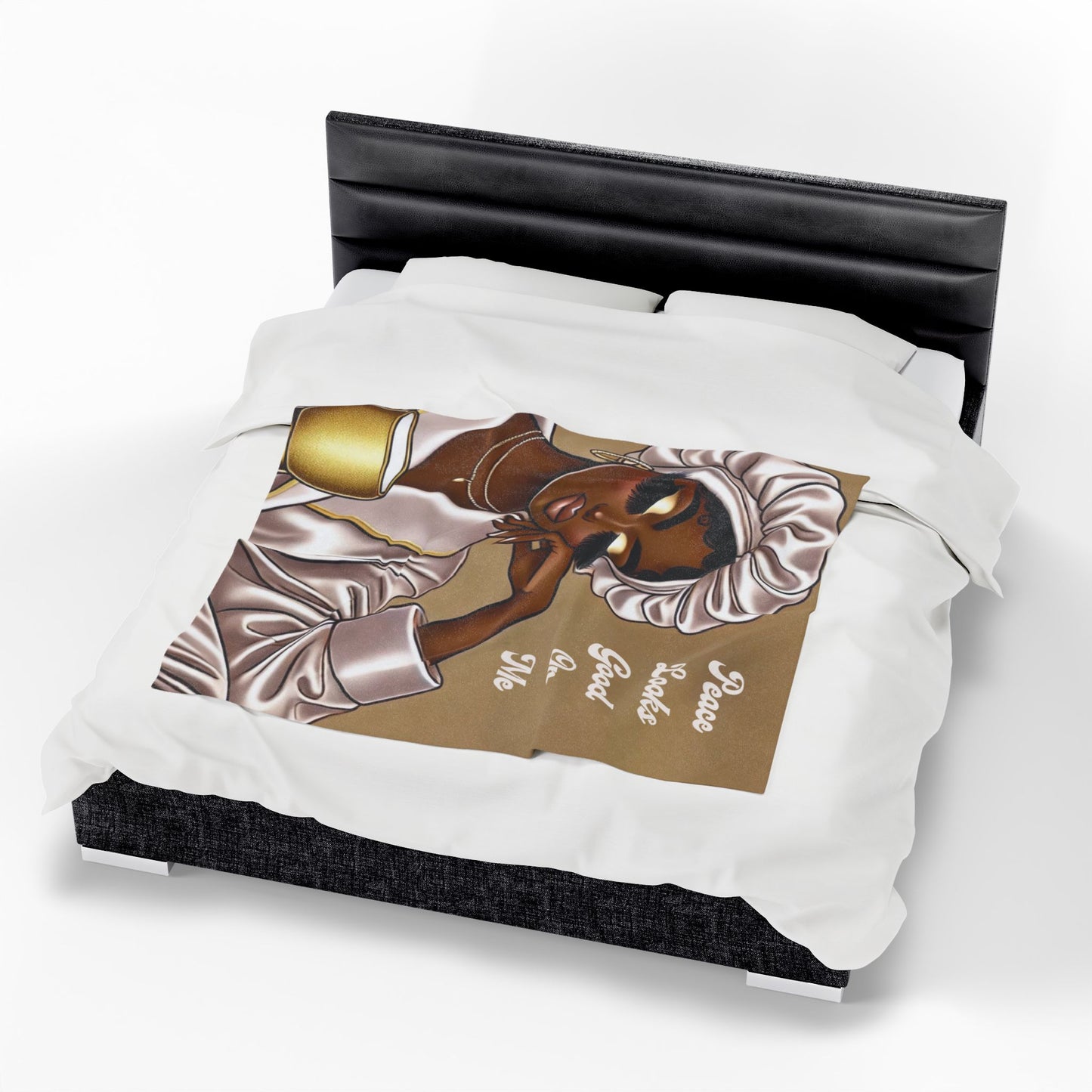 Peace Looks Good On Me - Velveteen Plush Blanket