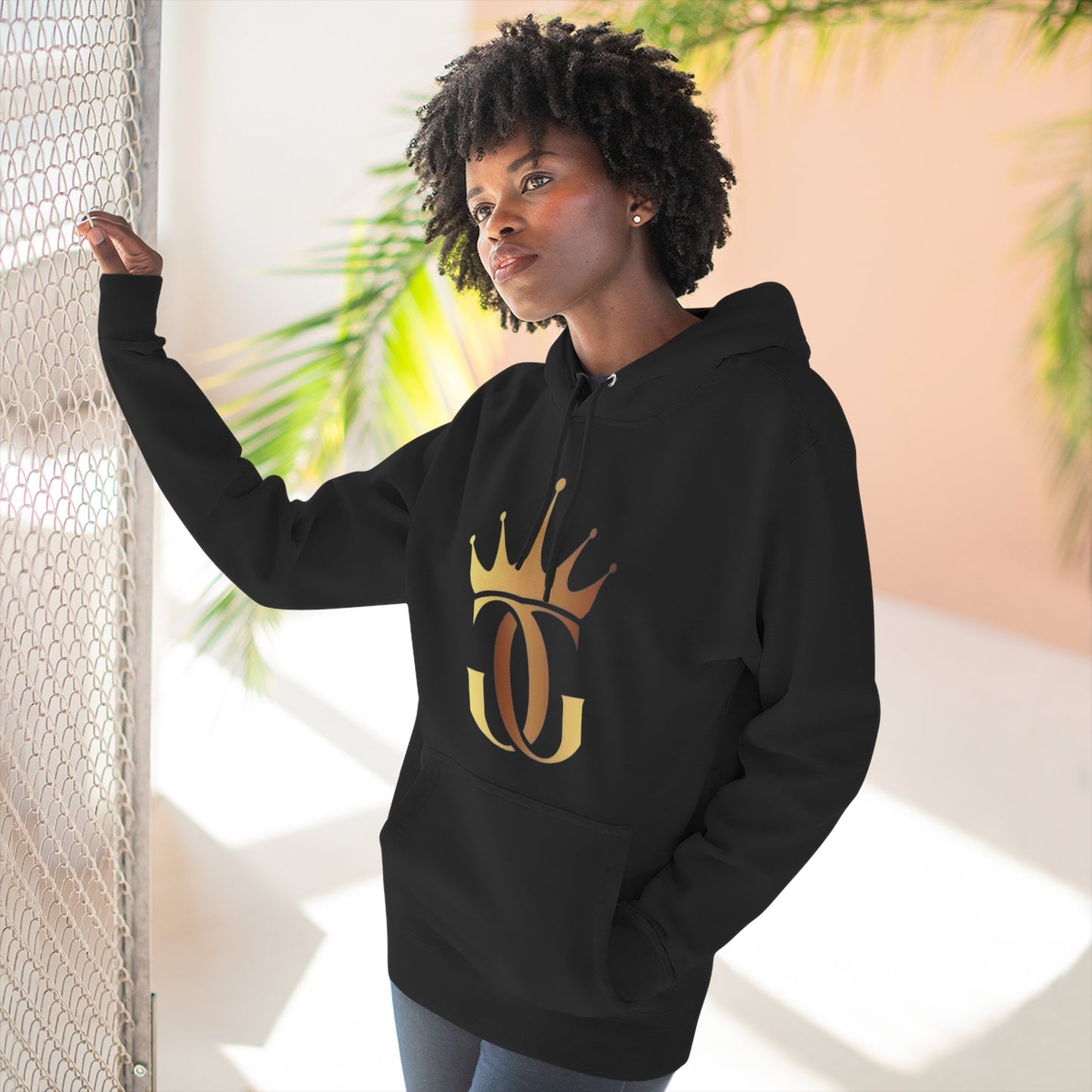 GG Crown - Three-Panel Fleece Hoodie - Creatively Designed Shop