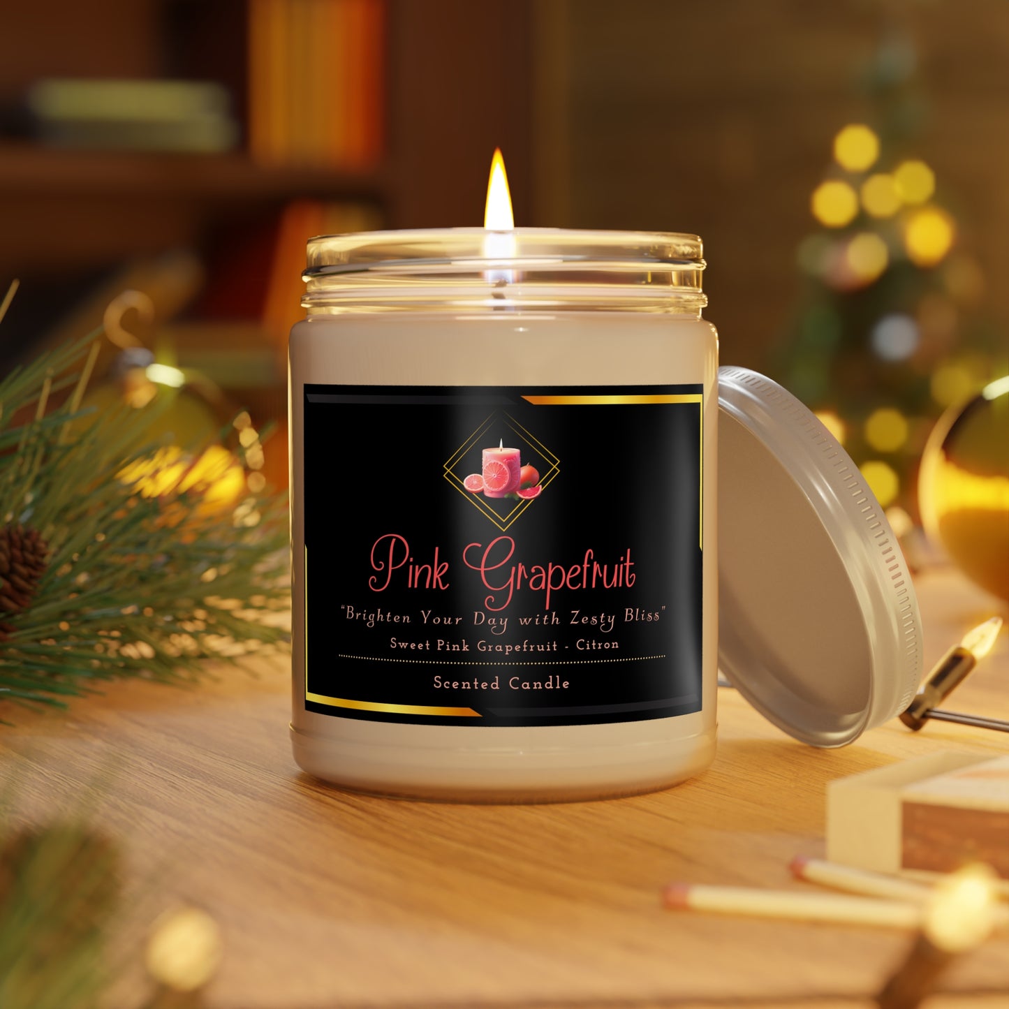 Pink Grapefruit - Scented Candles, 9oz