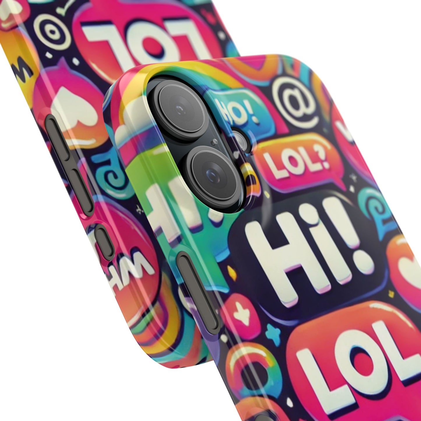 "Text Bubbles" - Slim Phone Cases - Creatively Designed Shop