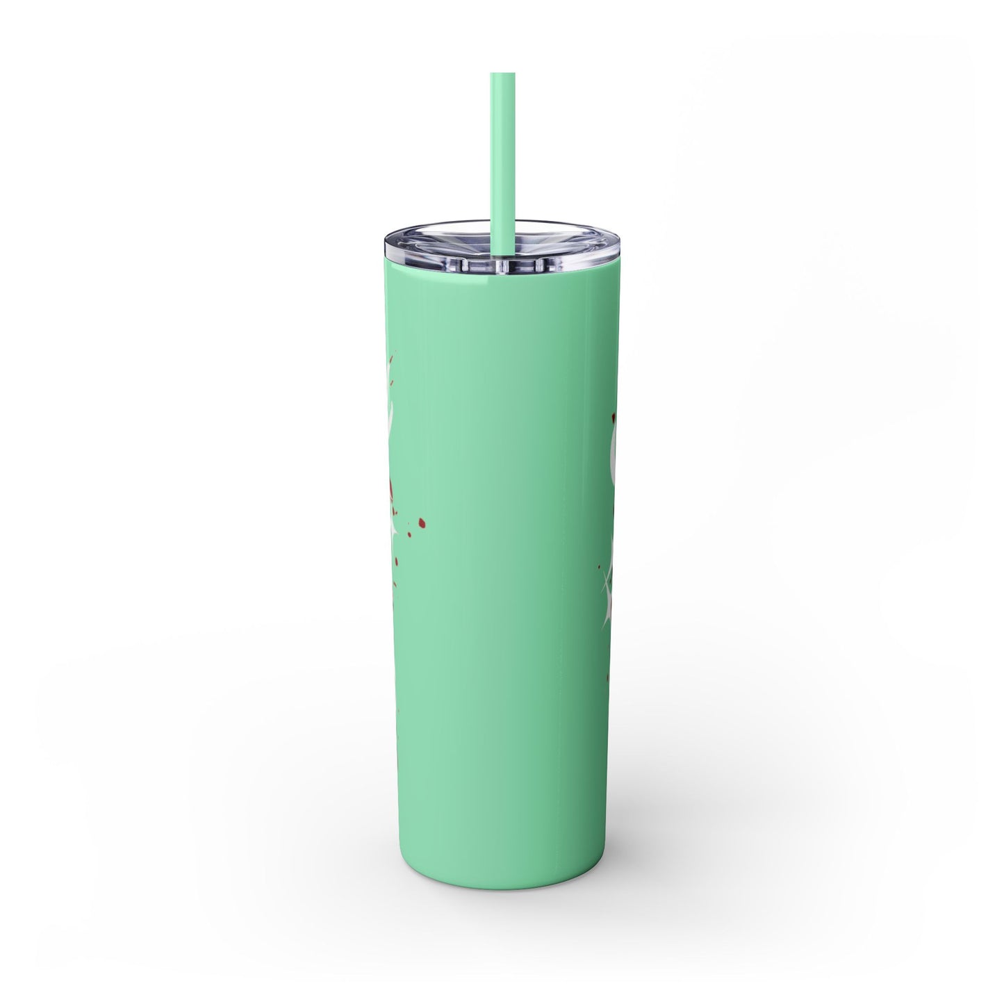 Beauty Speaks - Skinny Tumbler with Straw, 20oz - Creatively Designed Shop