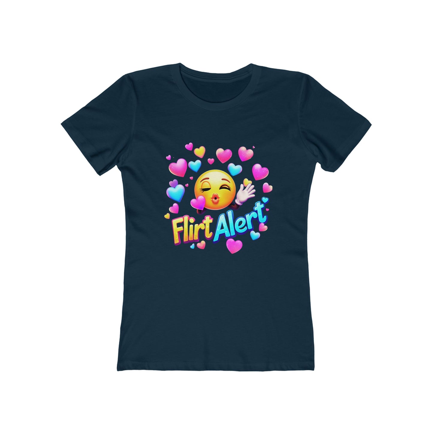 Flirt Alert - The Boyfriend Tee for Women - Creatively Designed Shop