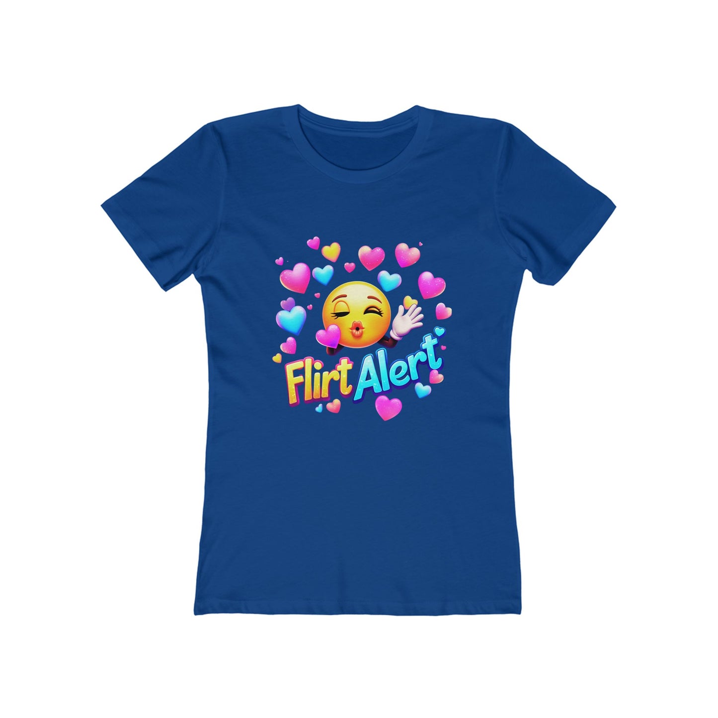 Flirt Alert - The Boyfriend Tee for Women - Creatively Designed Shop