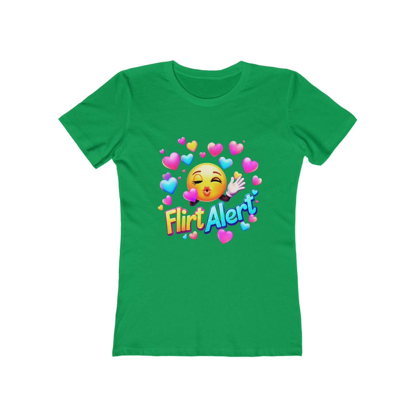 Flirt Alert - The Boyfriend Tee for Women - Creatively Designed Shop