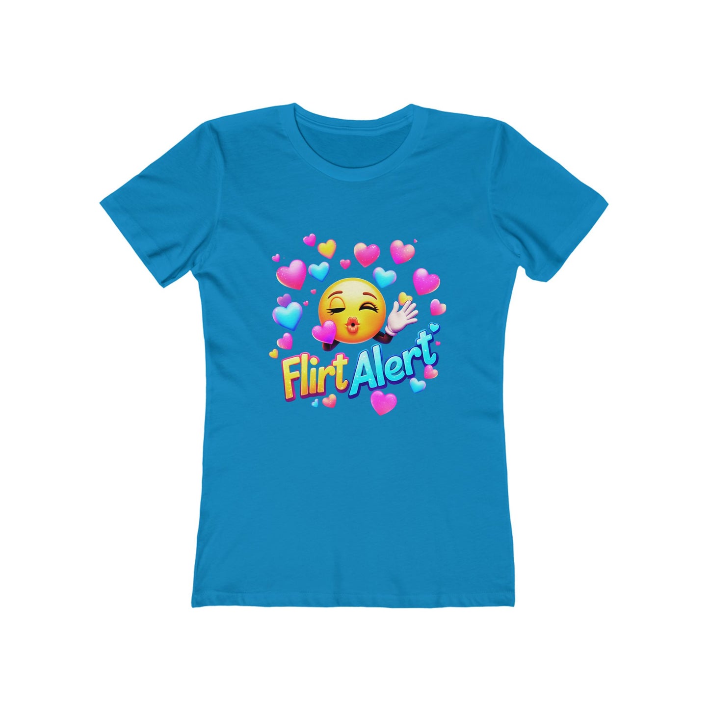 Flirt Alert - The Boyfriend Tee for Women - Creatively Designed Shop