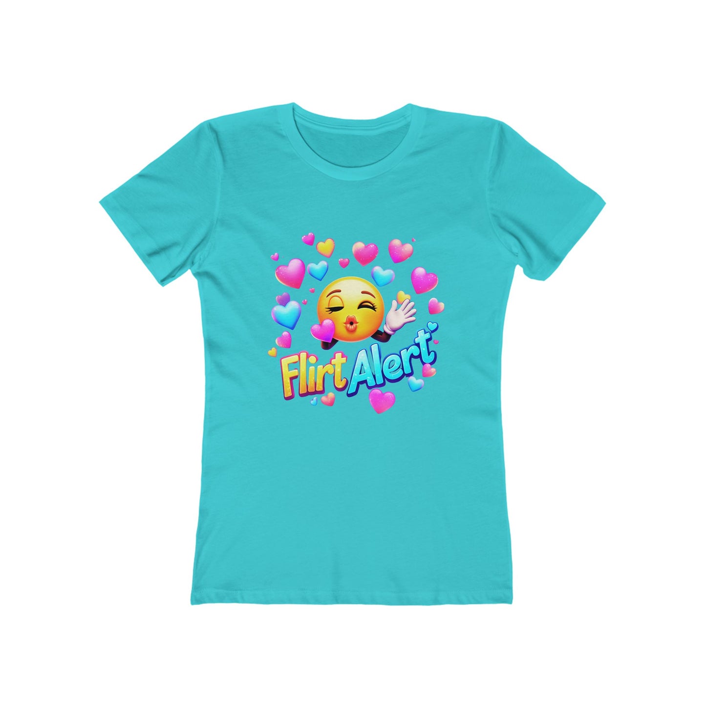 Flirt Alert - The Boyfriend Tee for Women - Creatively Designed Shop