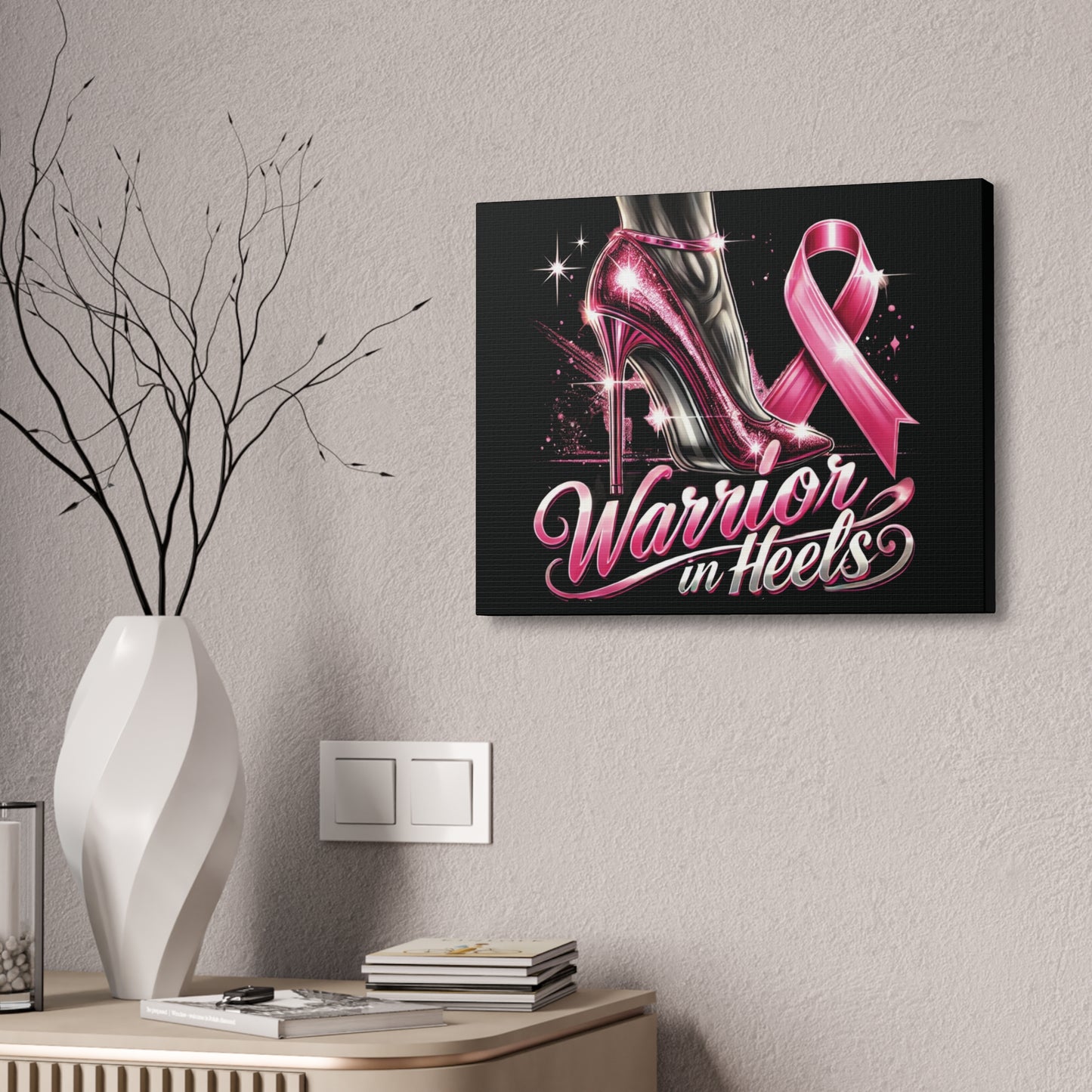 Pink Warrior Heels - Canvas Art