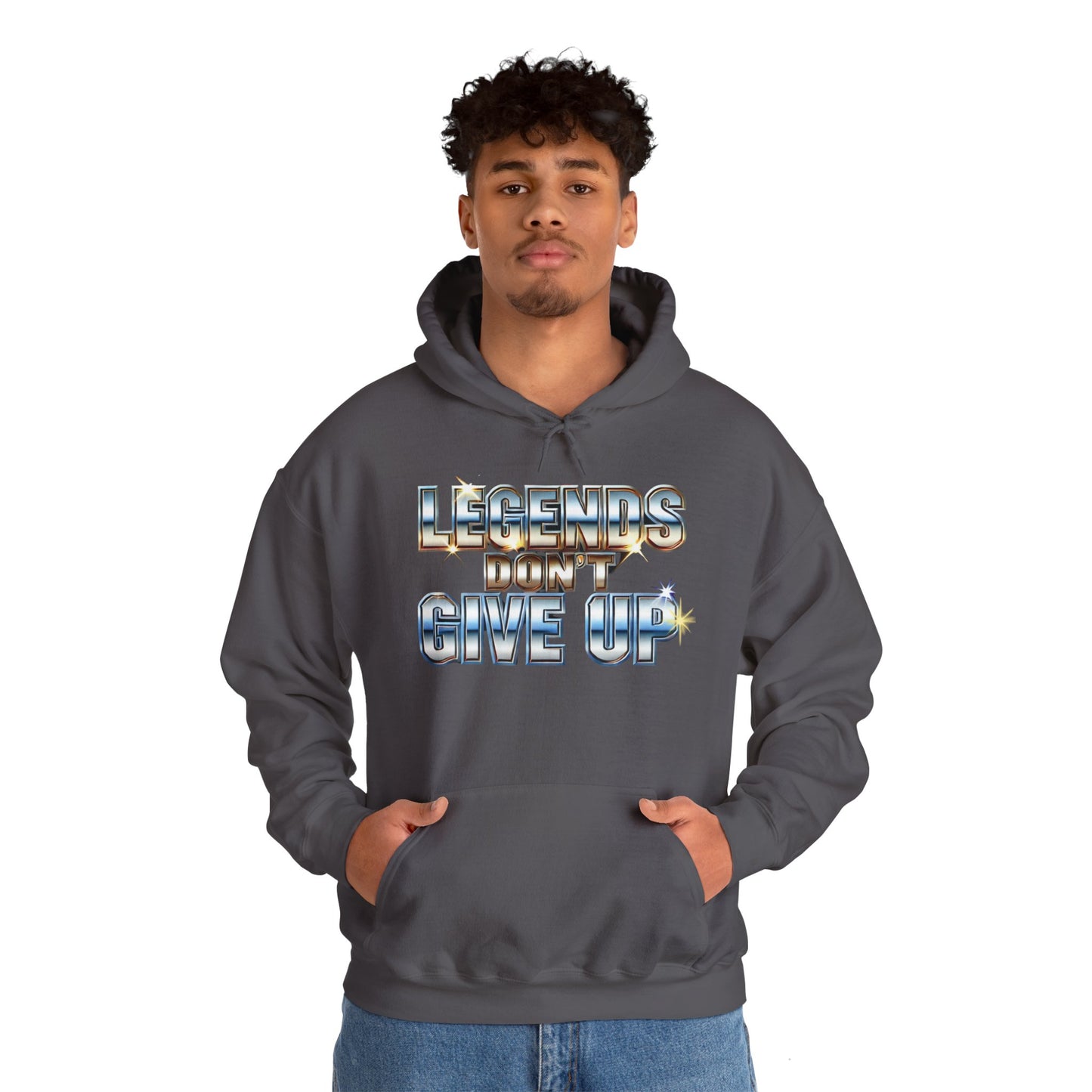 Legends Don't Give Up - Unisex Heavy Blend™ Hooded Sweatshirt - Creatively Designed Shop