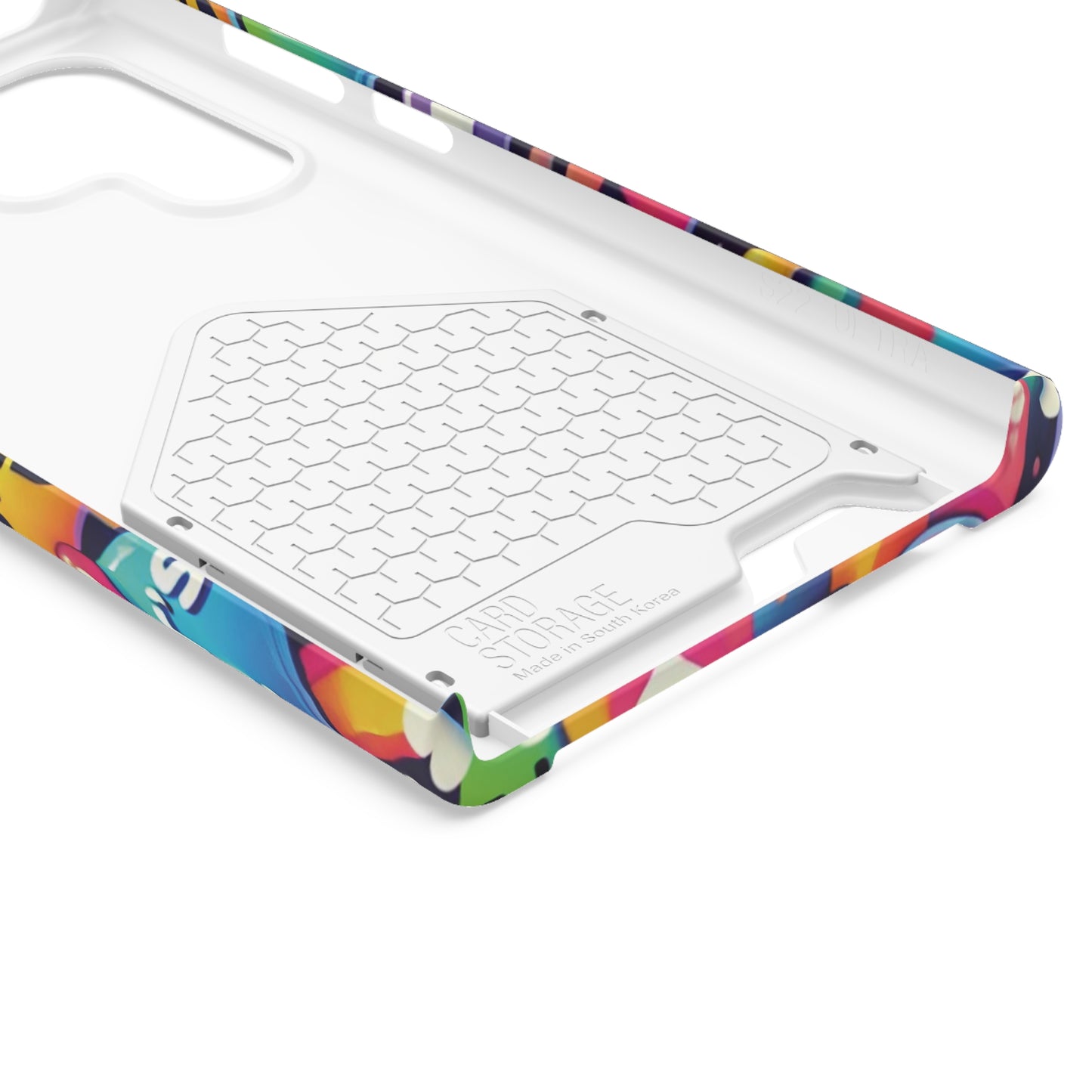 "Text Bubbles" - Phone Case With Card Holder - Creatively Designed Shop