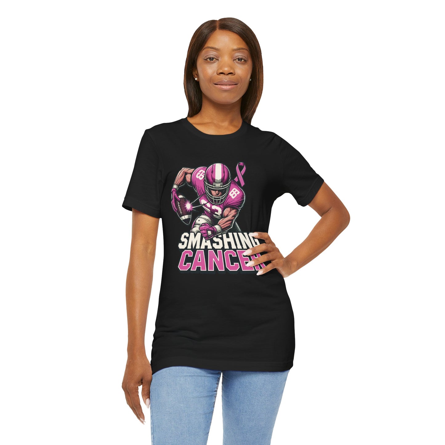 Smashing Cancer - Unisex Jersey Short Sleeve Tee