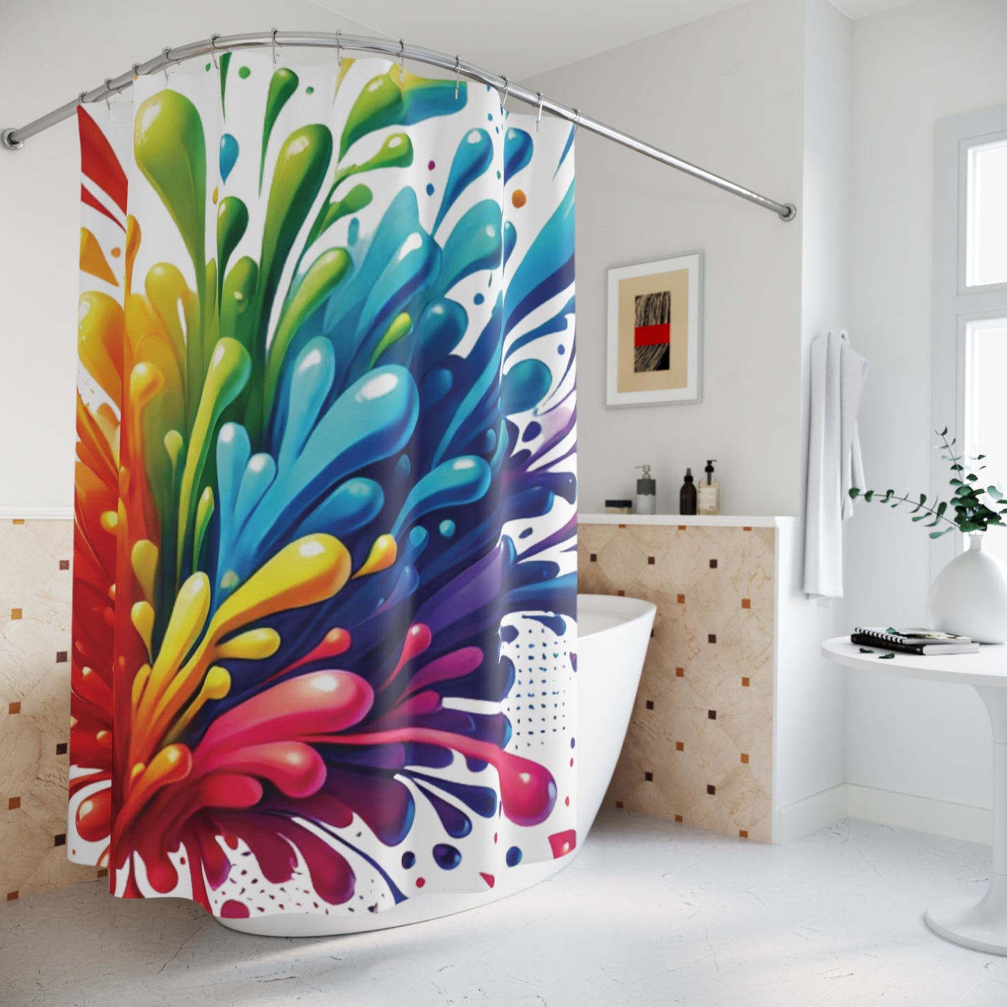 Color Splash - Shower Curtain