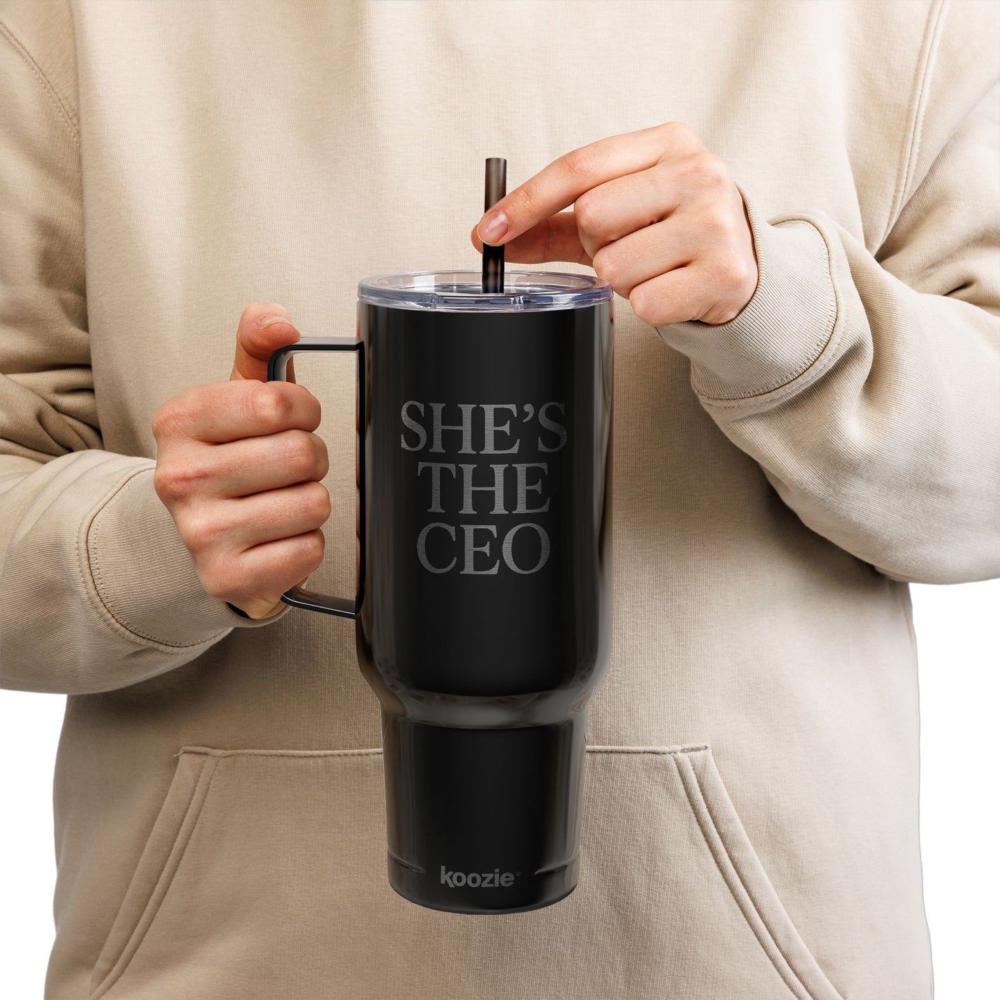 She's The CEO - Engraved Insulated Tumbler