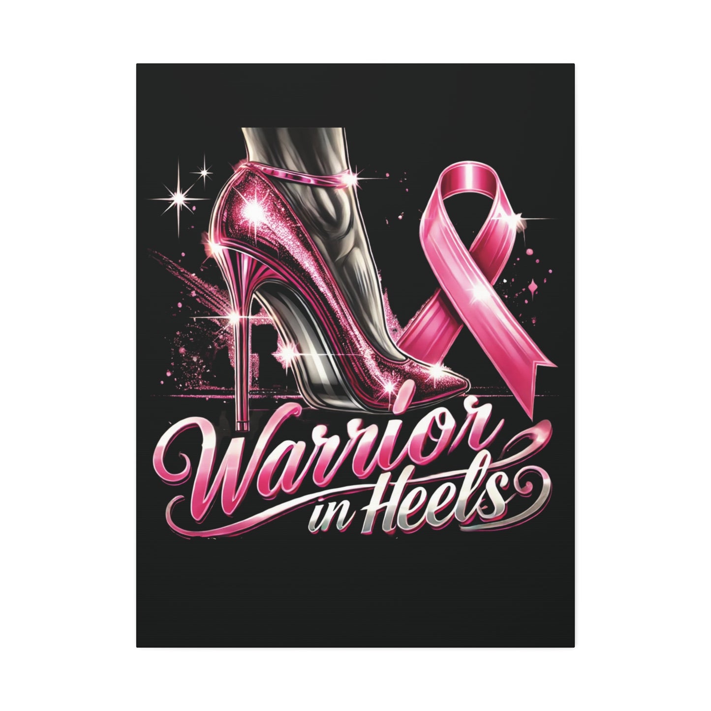 Pink Warrior Heels - Canvas Art