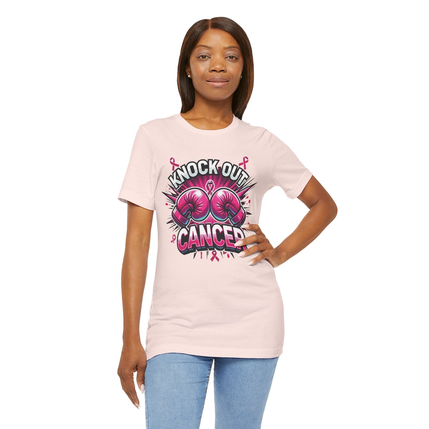 Knock Out Cancer - Unisex Jersey Short Sleeve Tee