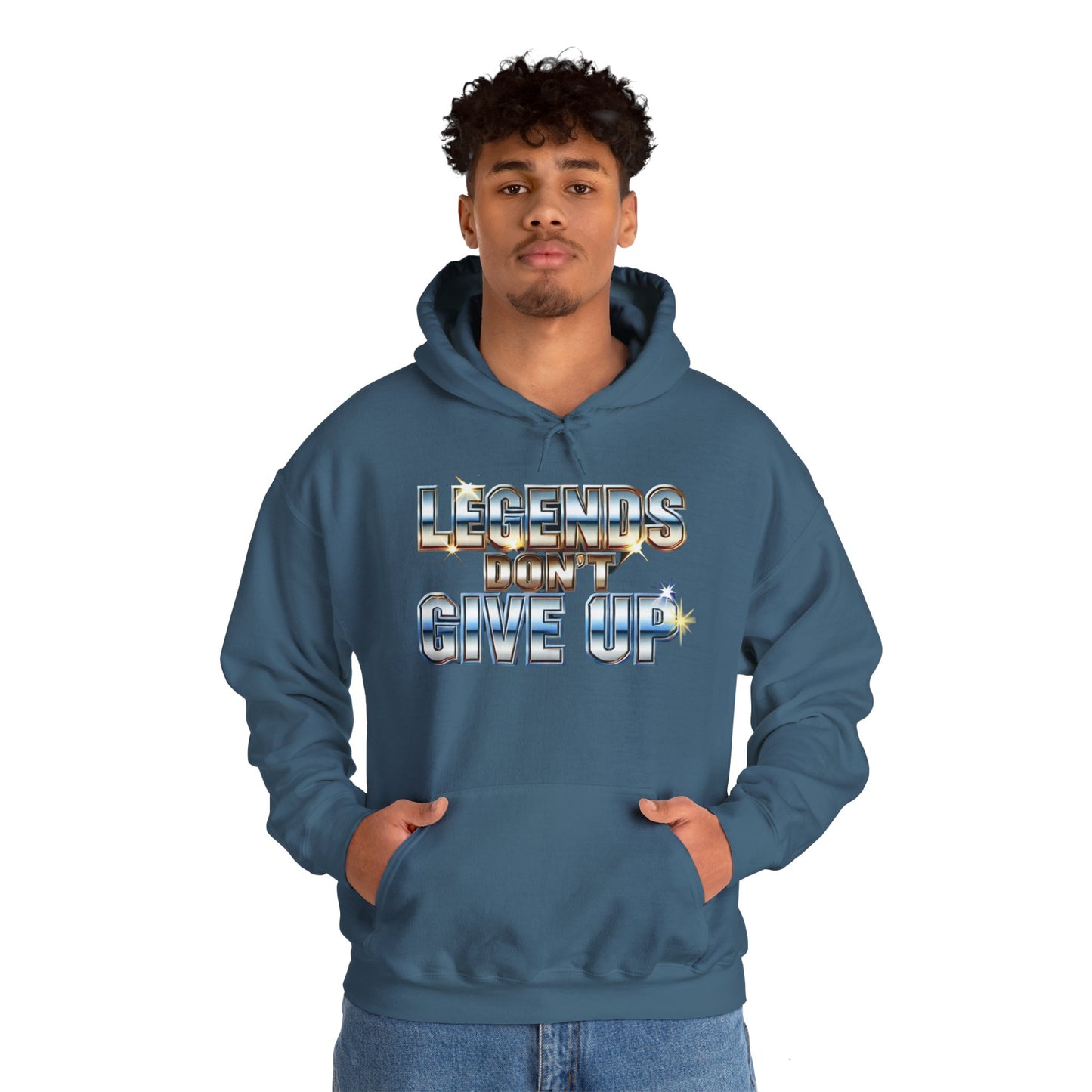 Legends Don't Give Up - Unisex Heavy Blend™ Hooded Sweatshirt - Creatively Designed Shop