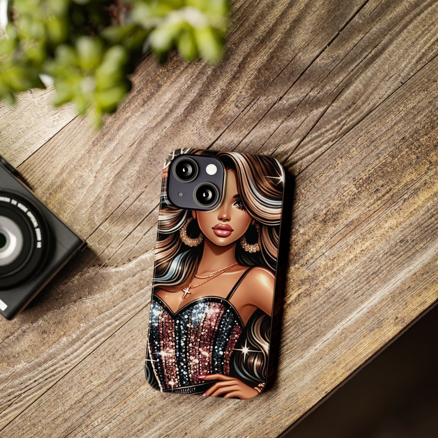 "Beautiful" - Slim Phone Cases - Creatively Designed Shop