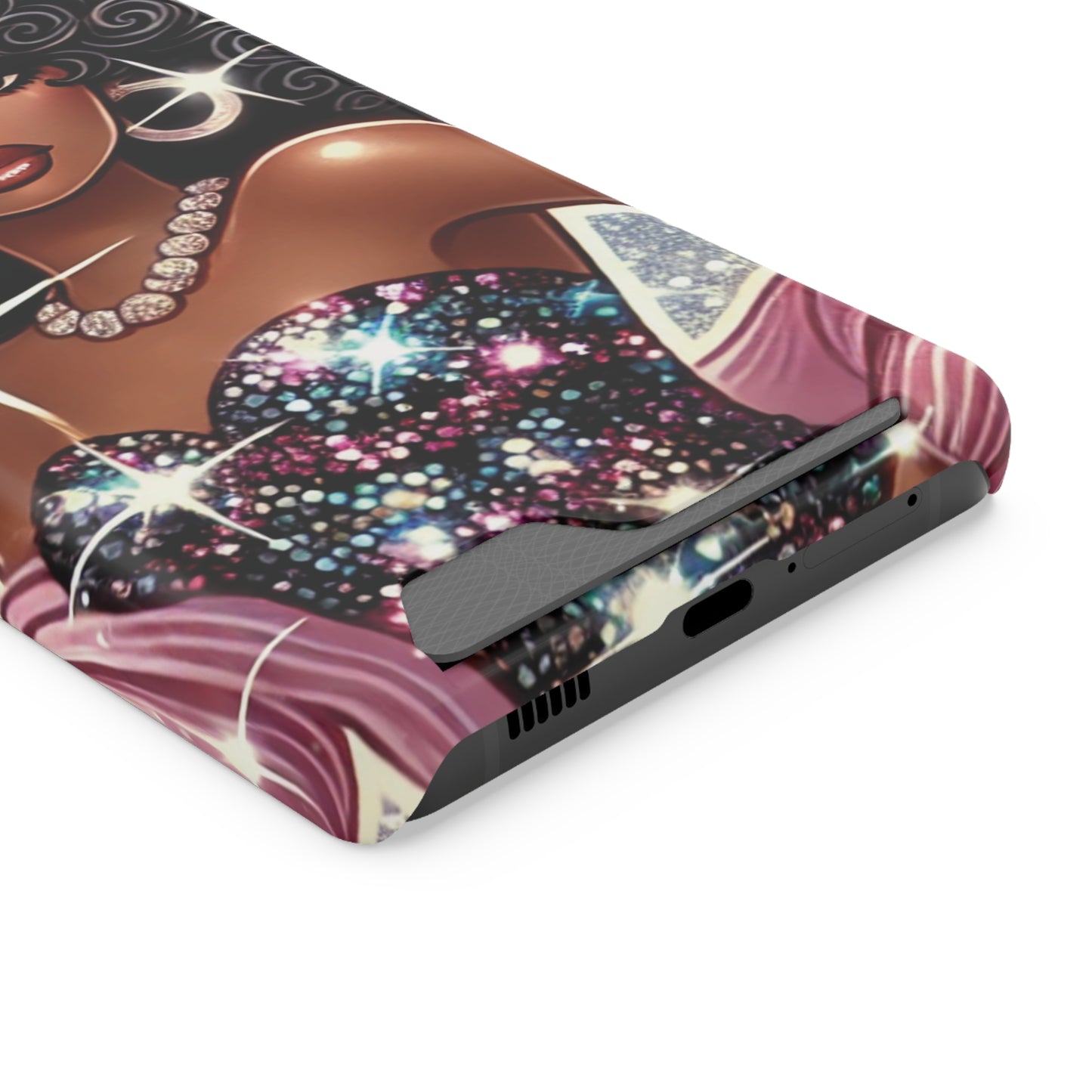 "Gorgeous" - Phone Case With Card Holder - Creatively Designed Shop