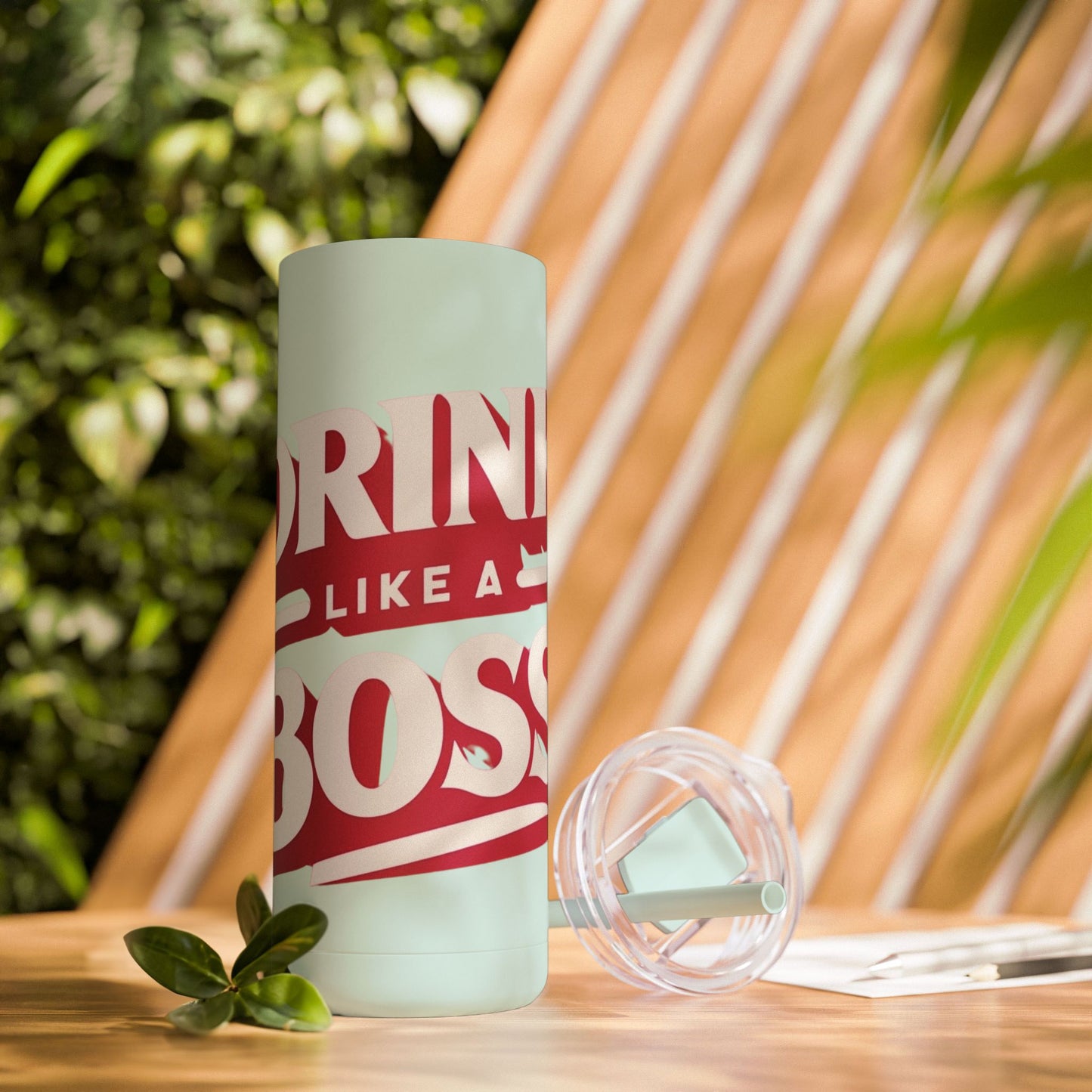 Drink Like A Boss - Maars Maker Skinny Matte Tumbler, 20oz - Creatively Designed Shop