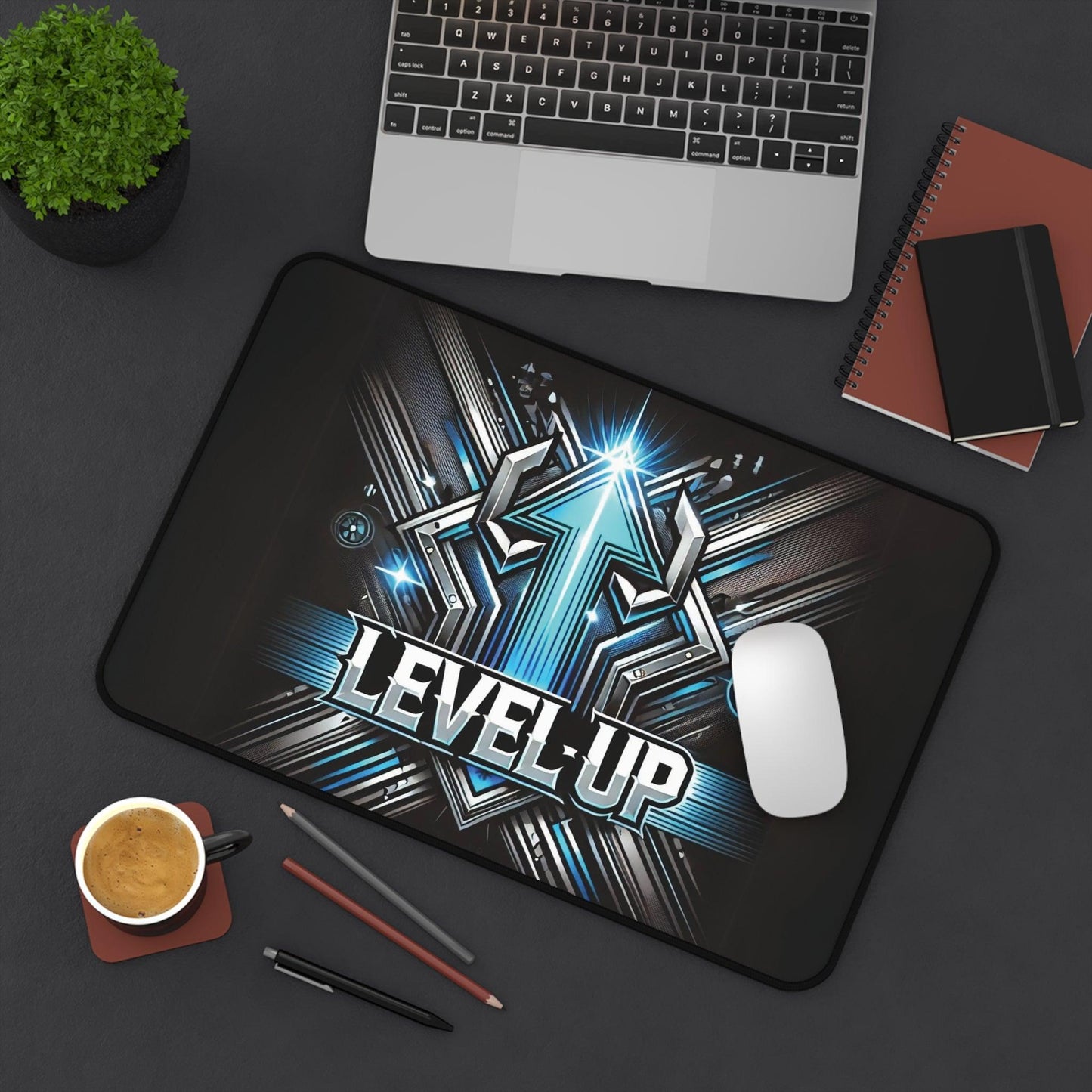 "Level Up" - Desk Mat - Creatively Designed Shop
