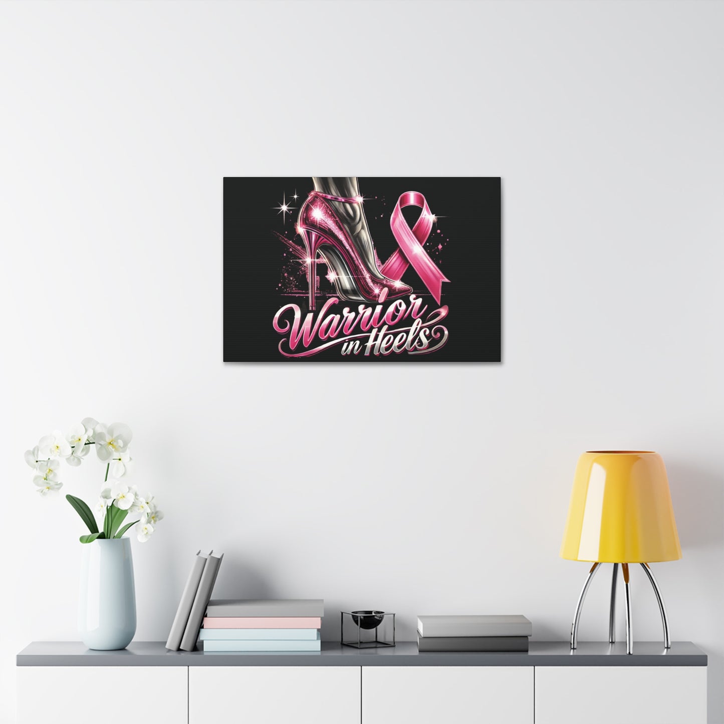 Pink Warrior Heels - Canvas Art