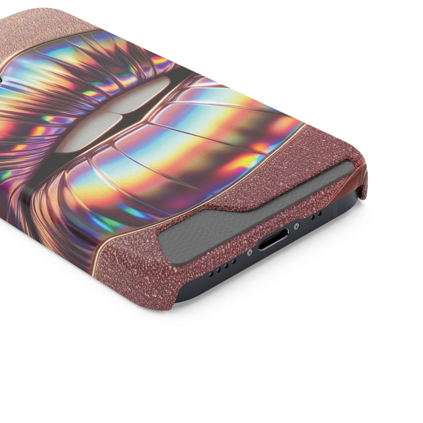"Bronze Kiss" - Phone Case With Card Holder - Creatively Designed Shop