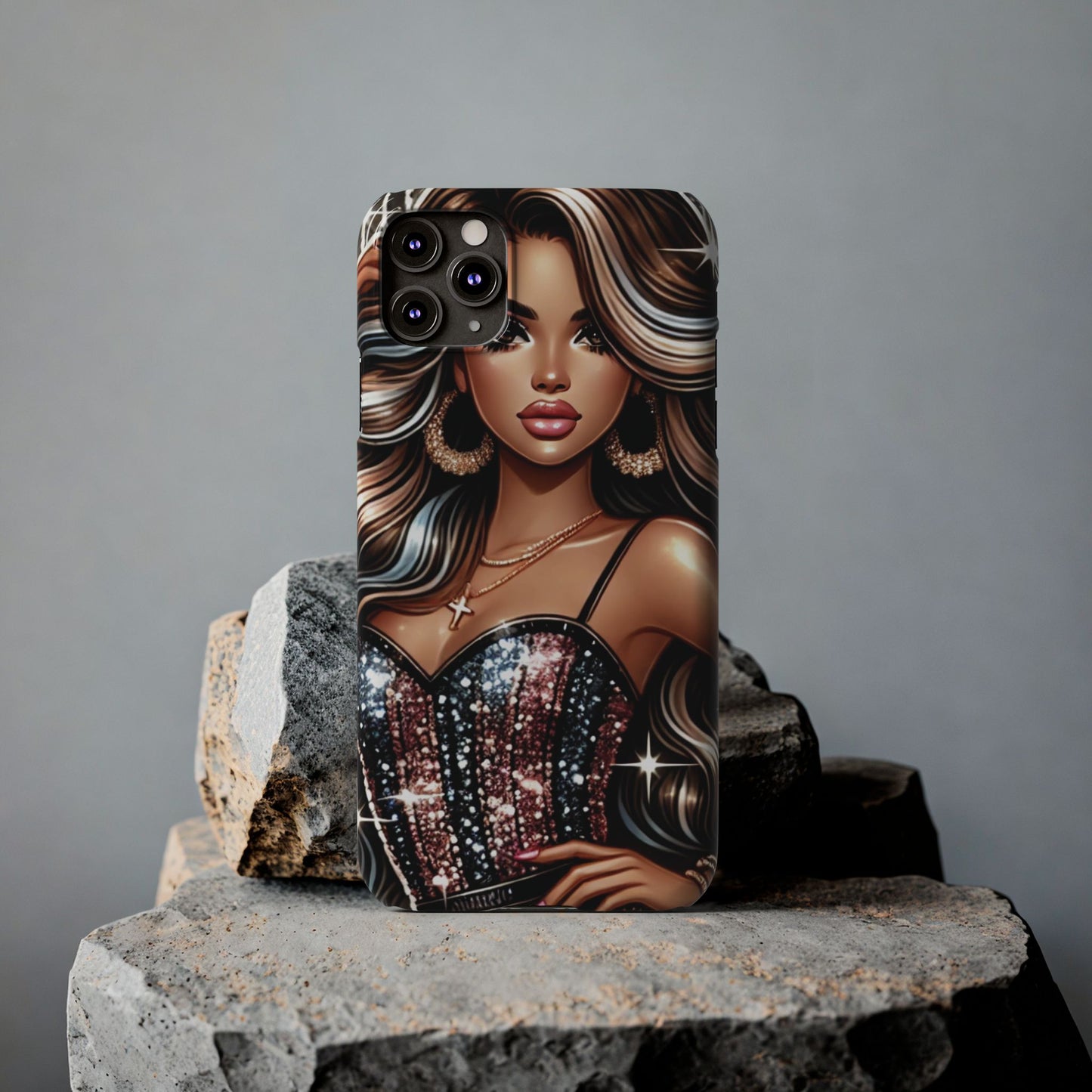 "Beautiful" - Slim Phone Cases - Creatively Designed Shop