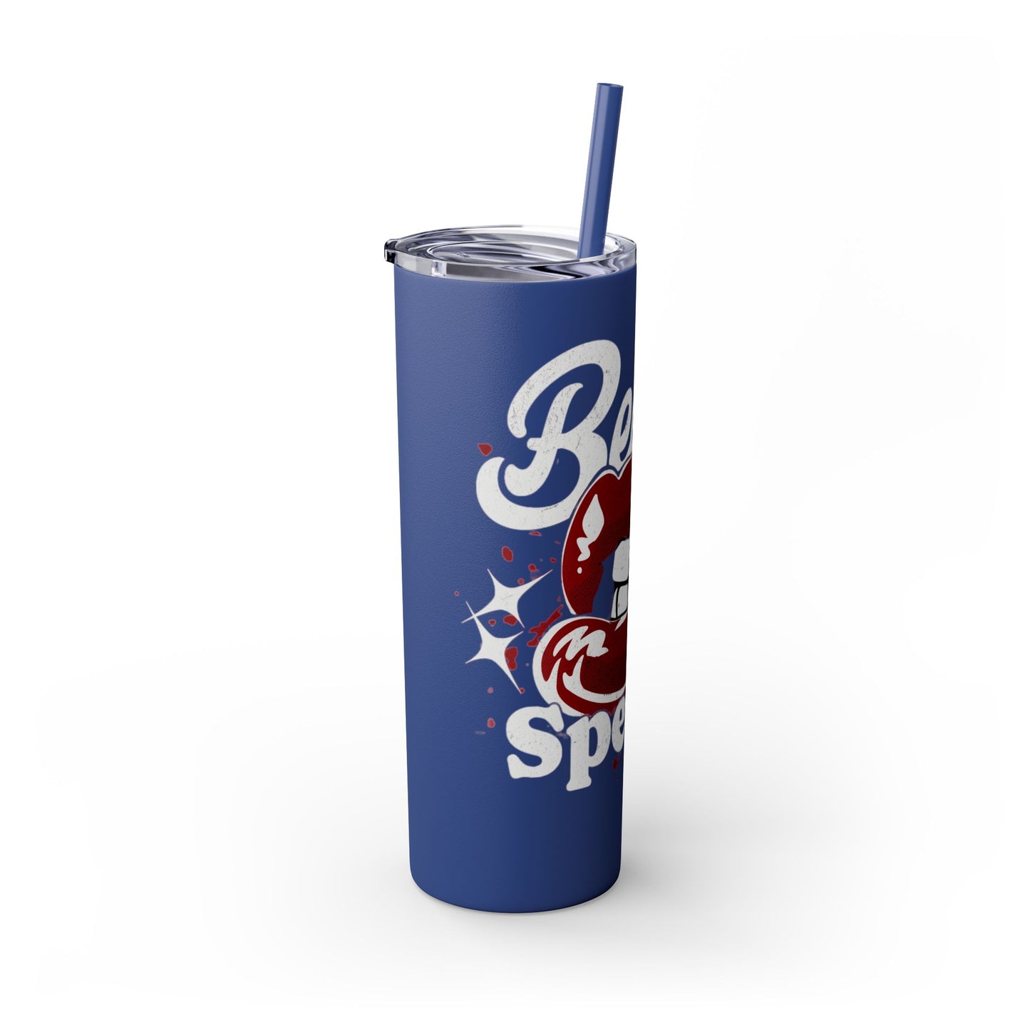 Beauty Speaks - Skinny Tumbler with Straw, 20oz - Creatively Designed Shop