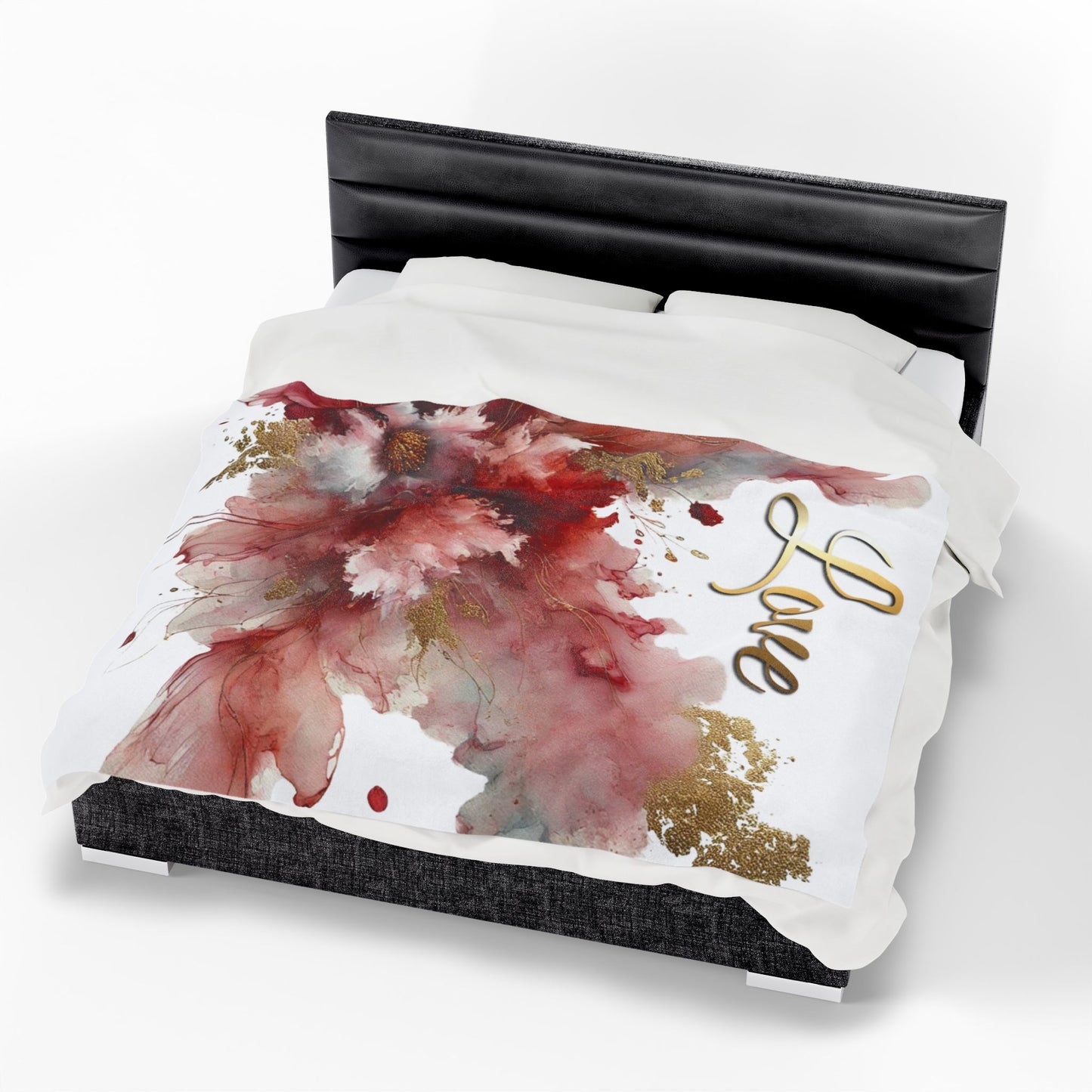 Love - Velveteen Plush Blanket