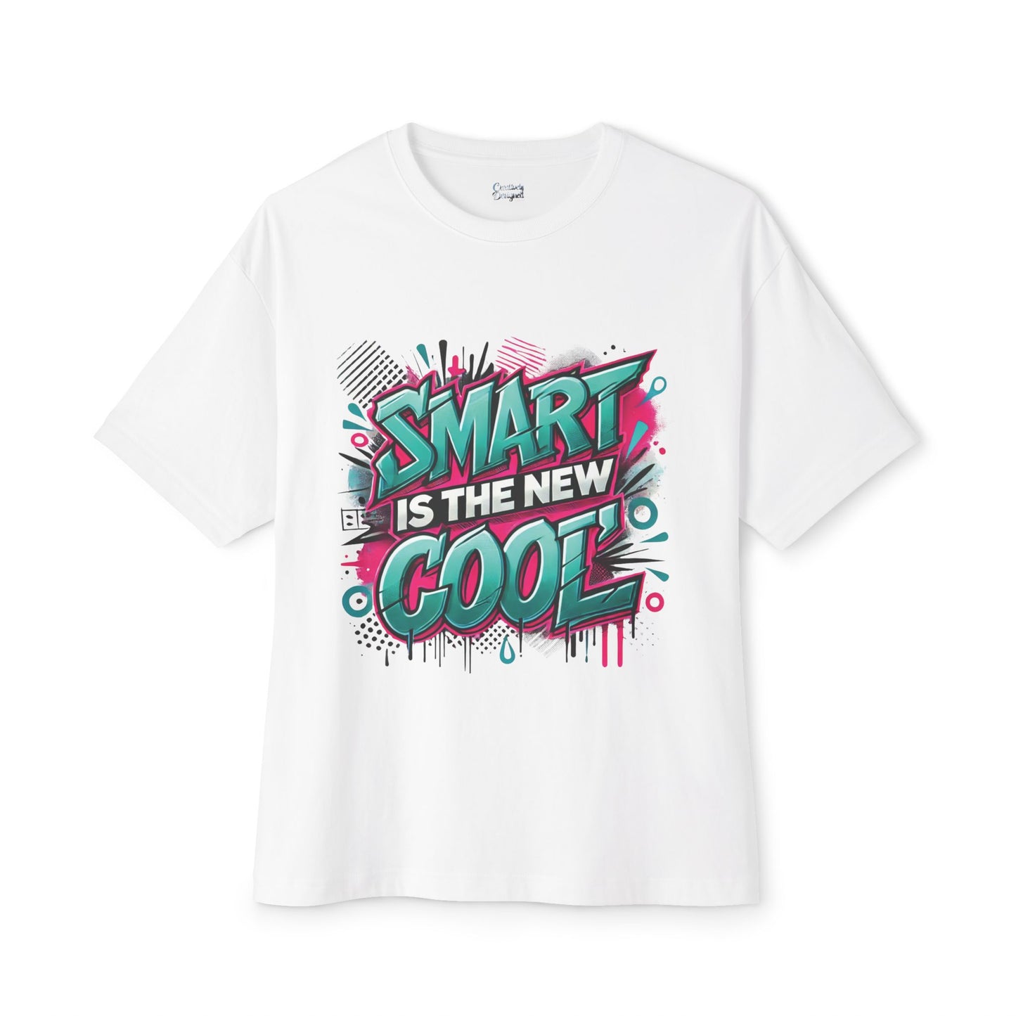 Smart is the New Cool - Unisex Oversized Boxy Tee
