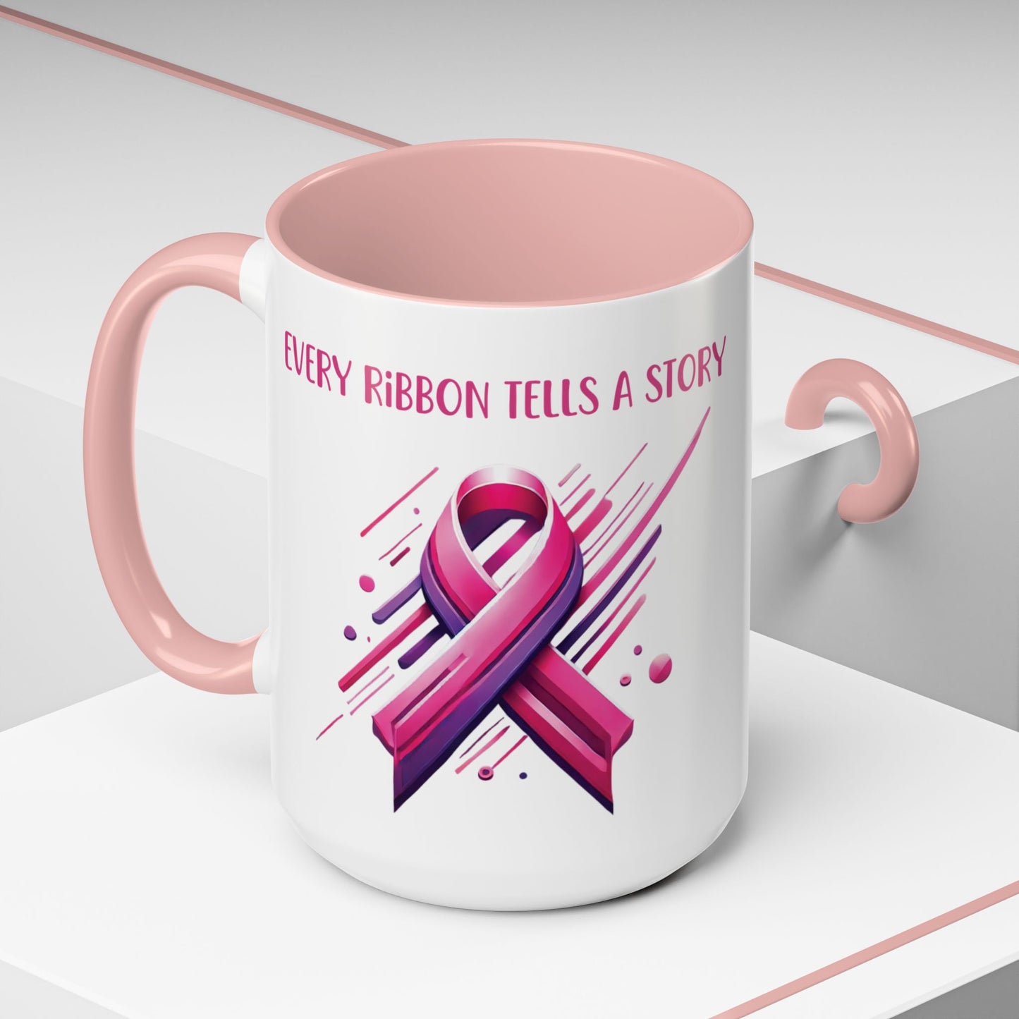 Every Ribbon Tells A Story - Accent Coffee Mug