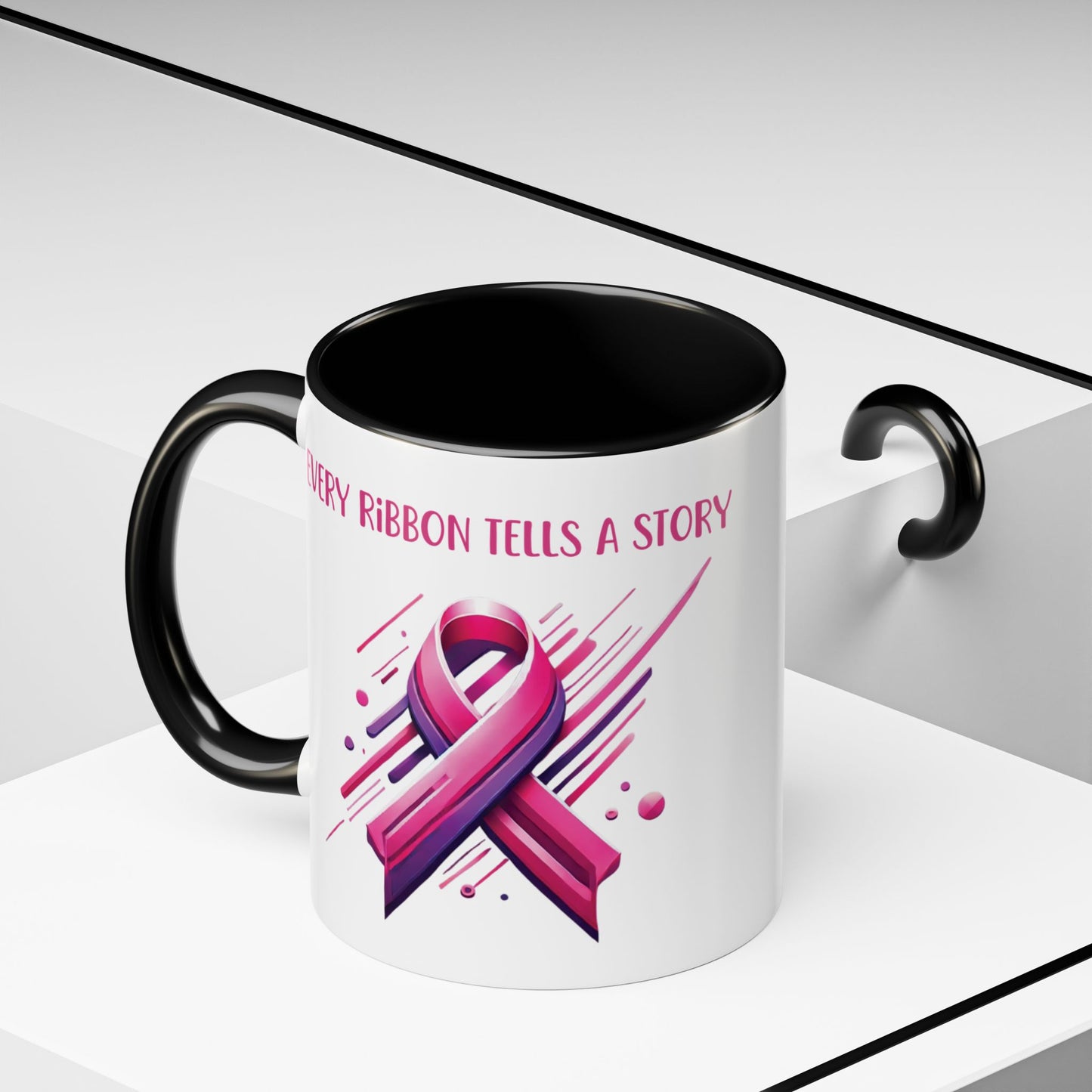 Every Ribbon Tells A Story - Accent Coffee Mug