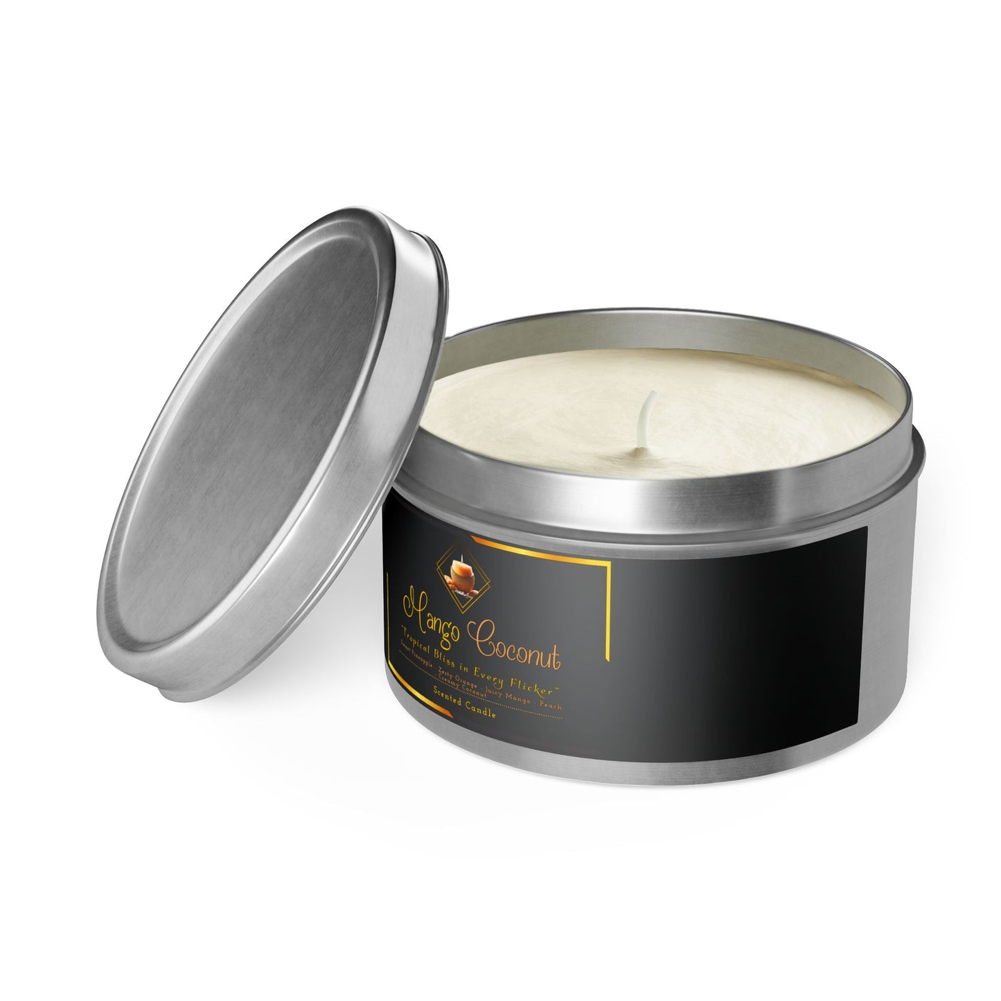 Mango Coconut - Tin Candles - Creatively Designed Shop