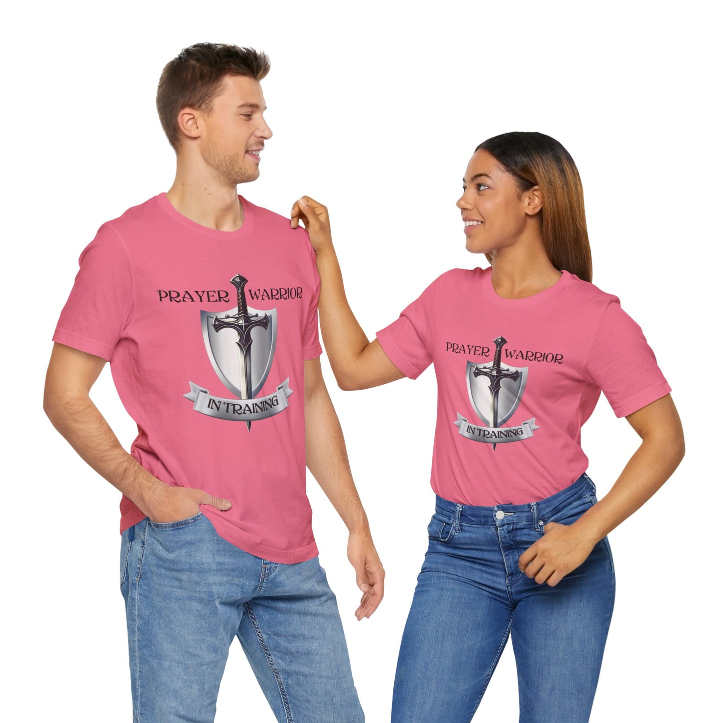 Prayer Warrior in Training - Unisex Jersey Short Sleeve Tee