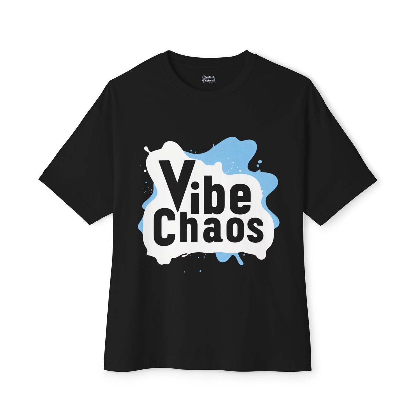 Vibe Chaos (Blue) - Unisex Oversized Boxy Tee