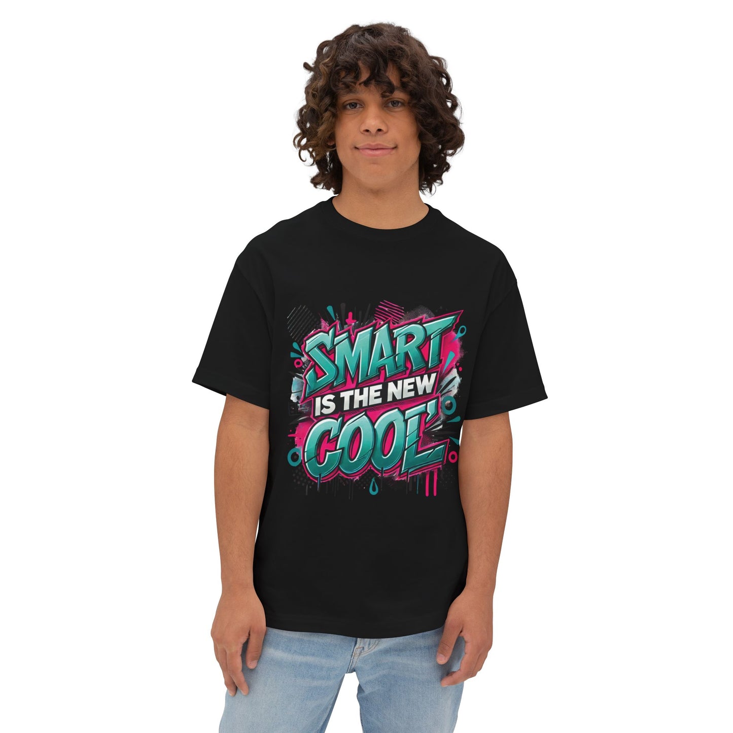 Smart is the New Cool - Unisex Oversized Boxy Tee