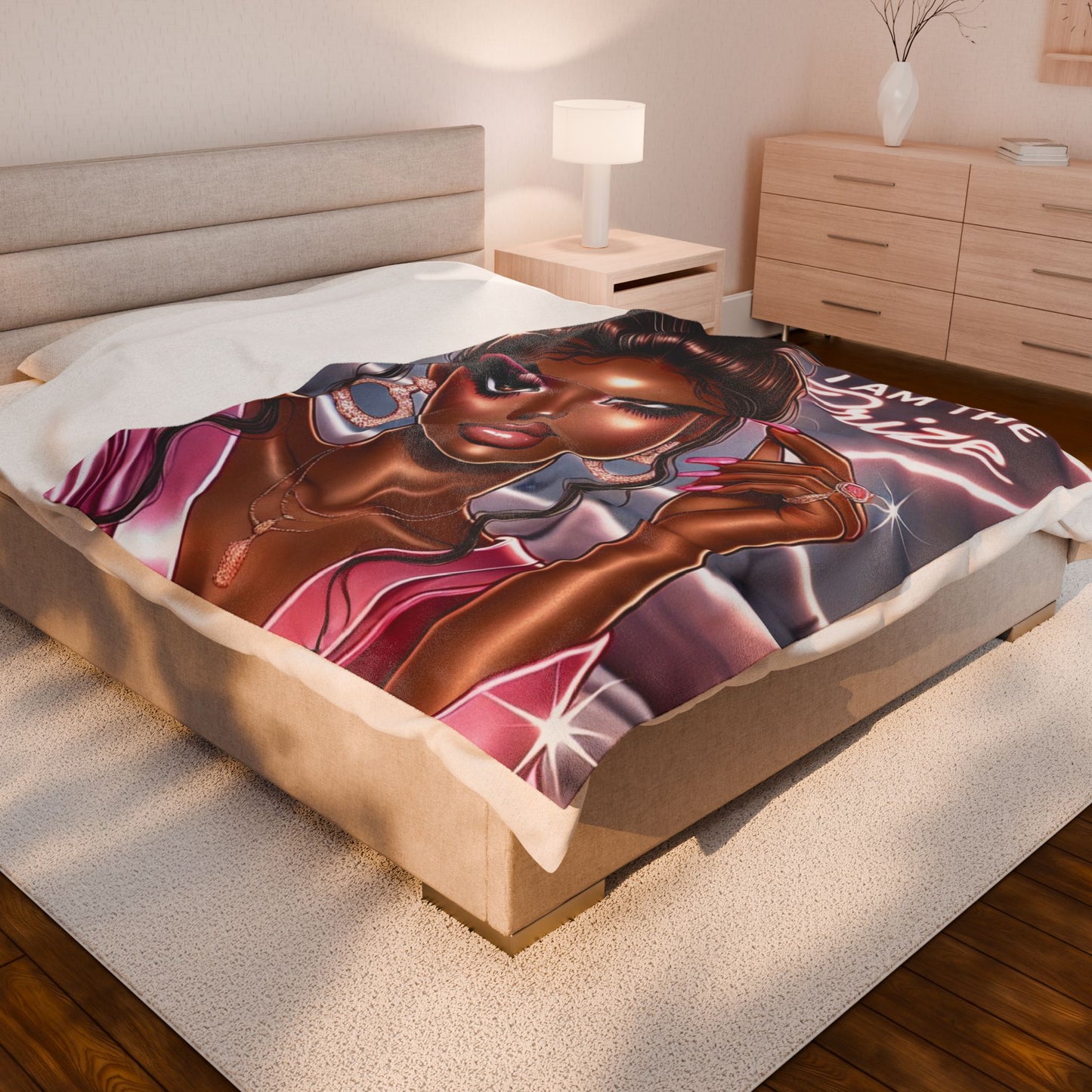 I Am the Prize - Velveteen Plush Blanket