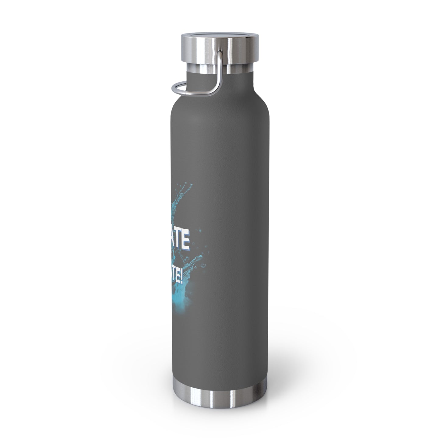 "Hydrate & Elevate" - Copper Vacuum Insulated Bottle, 22oz - Creatively Designed Shop