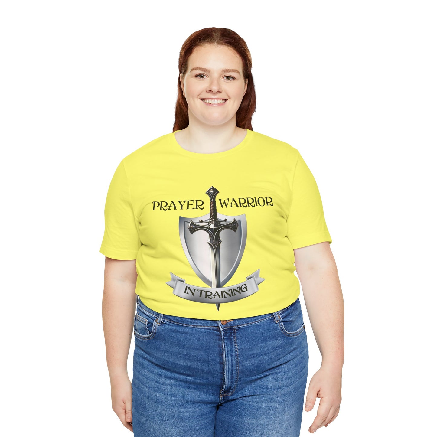 Prayer Warrior in Training - Unisex Jersey Short Sleeve Tee