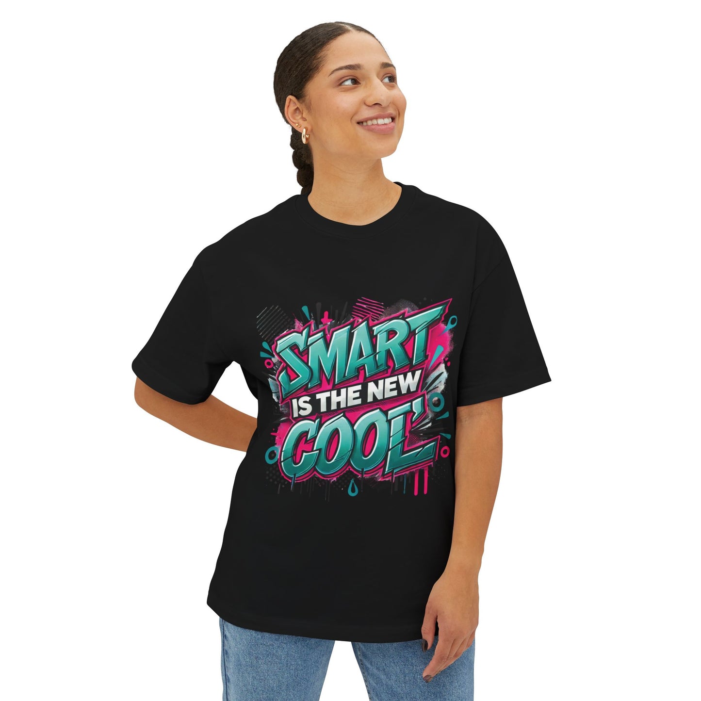 Smart is the New Cool - Unisex Oversized Boxy Tee